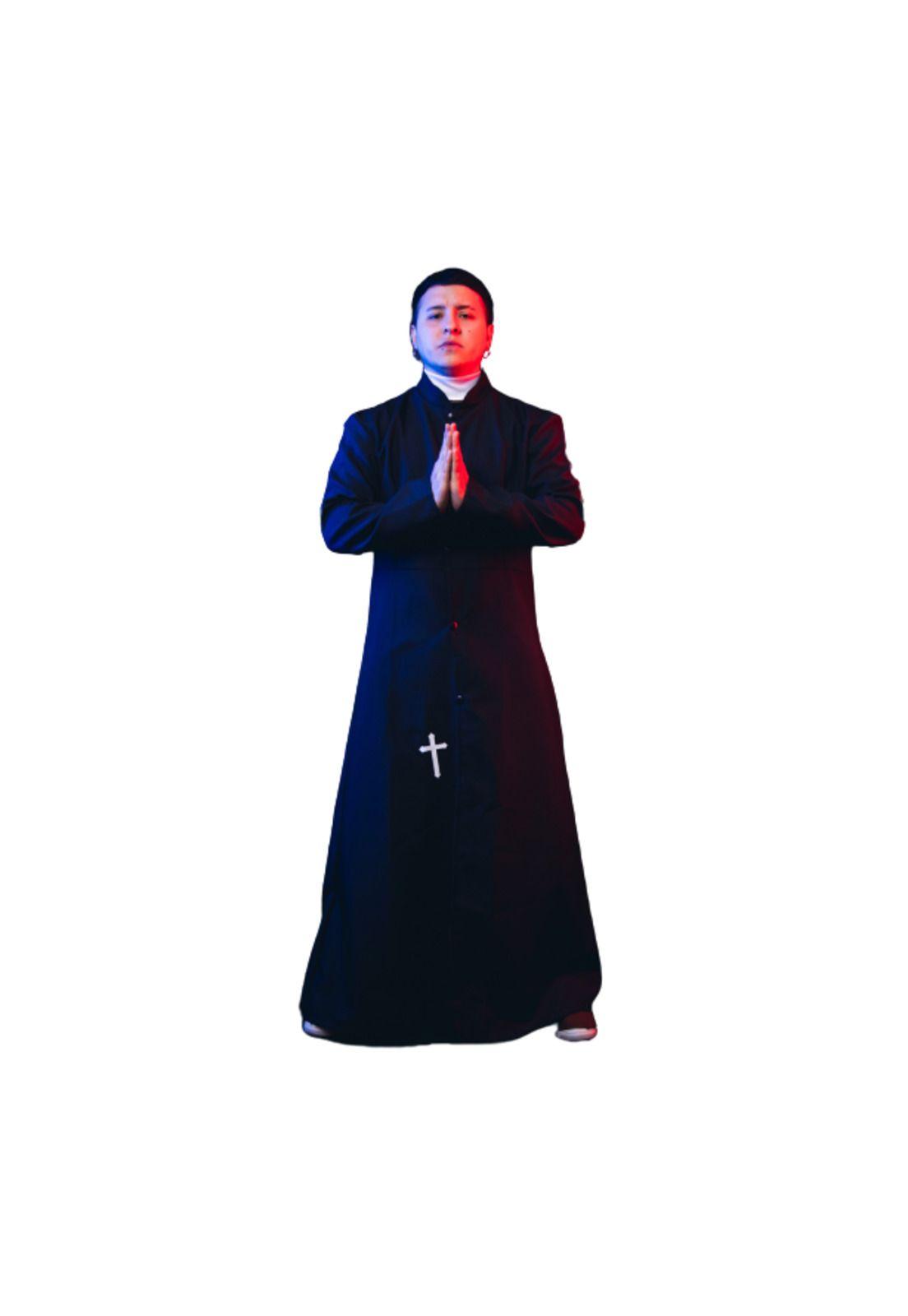 Disfraz De Cura Padre Cosplay Halloween-0