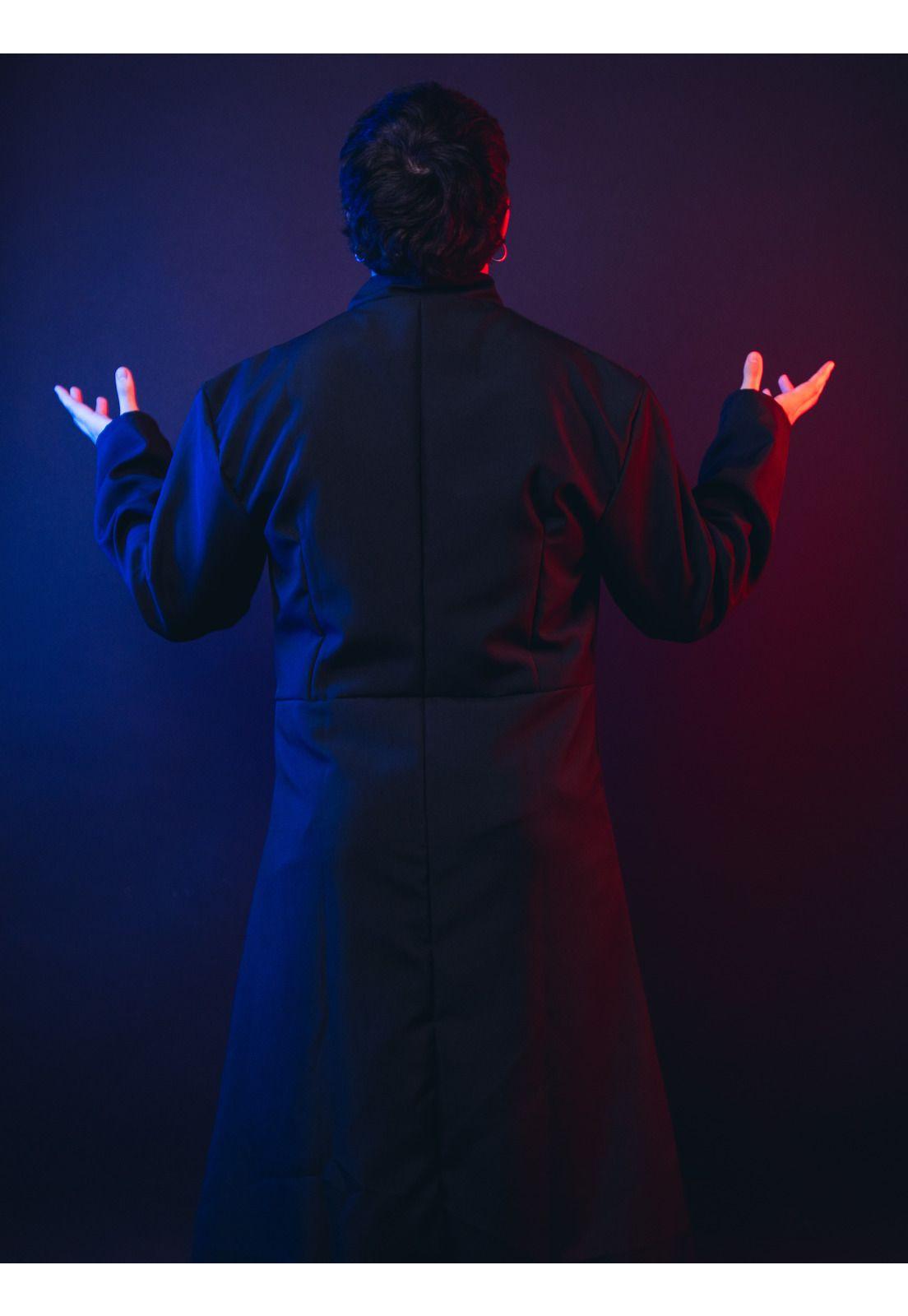 Disfraz De Cura Padre Cosplay Halloween-3