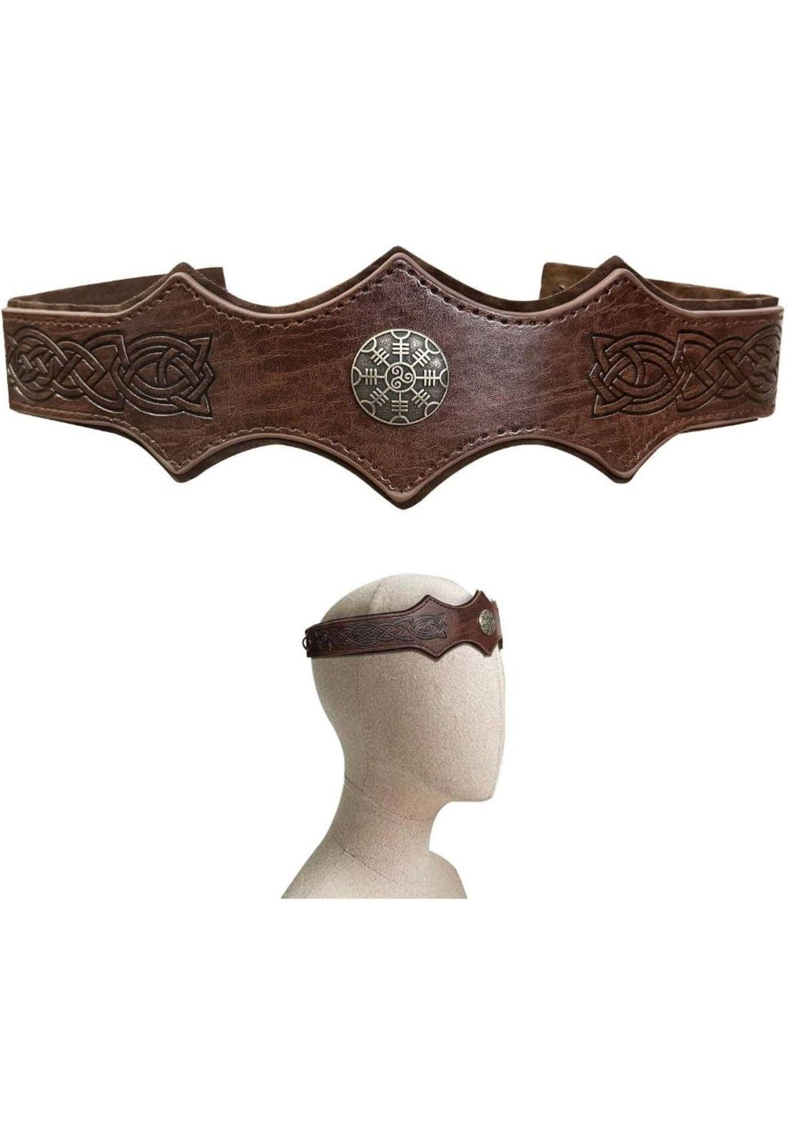 Tiara Vikinga Medieval Celtas En Relieve Ajustable-2