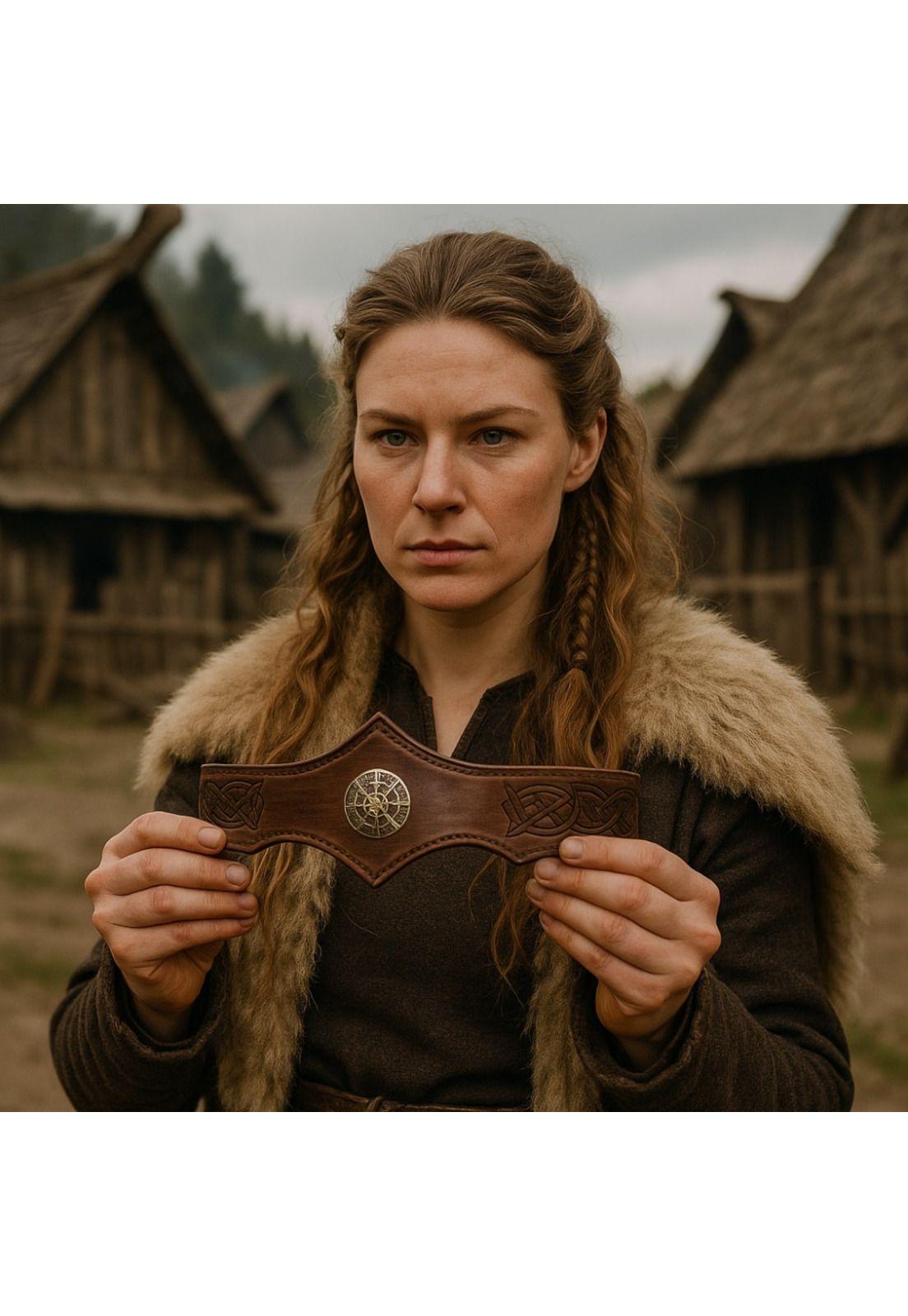 Tiara Vikinga Medieval Celtas En Relieve Ajustable-4