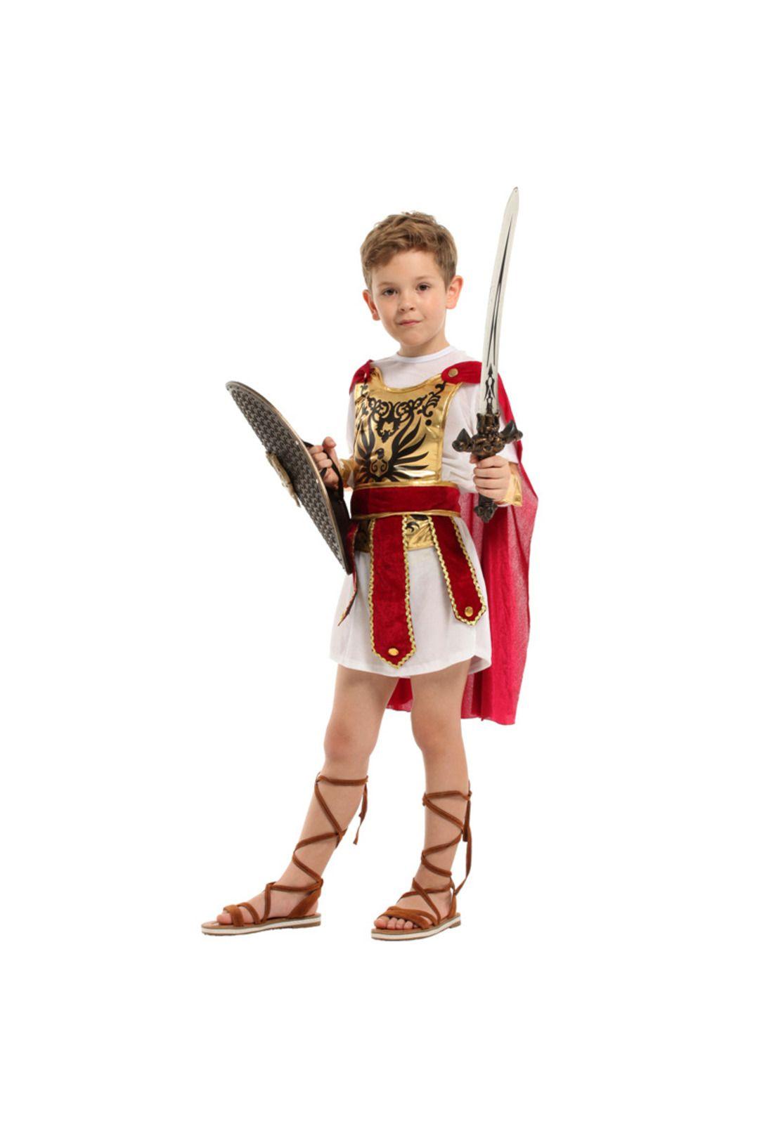Disfraz Cosplay Gladiador Infantil para niños-1