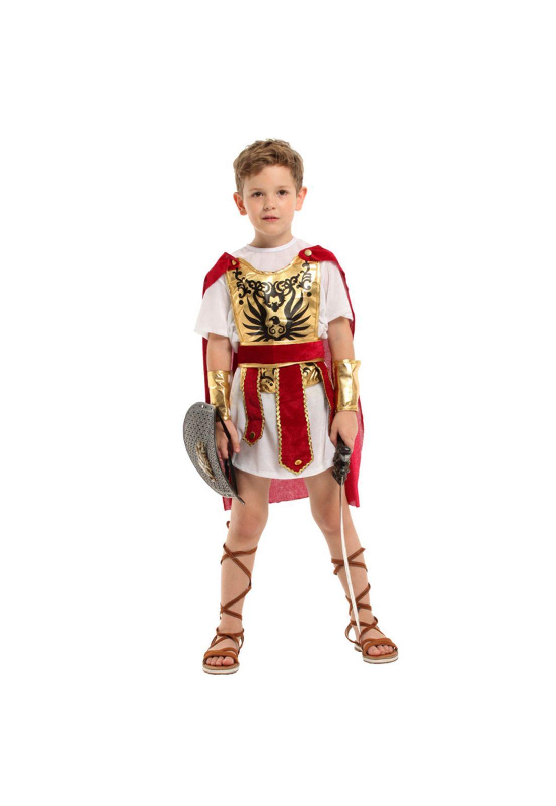 Disfraz Cosplay Gladiador Infantil para niños-4