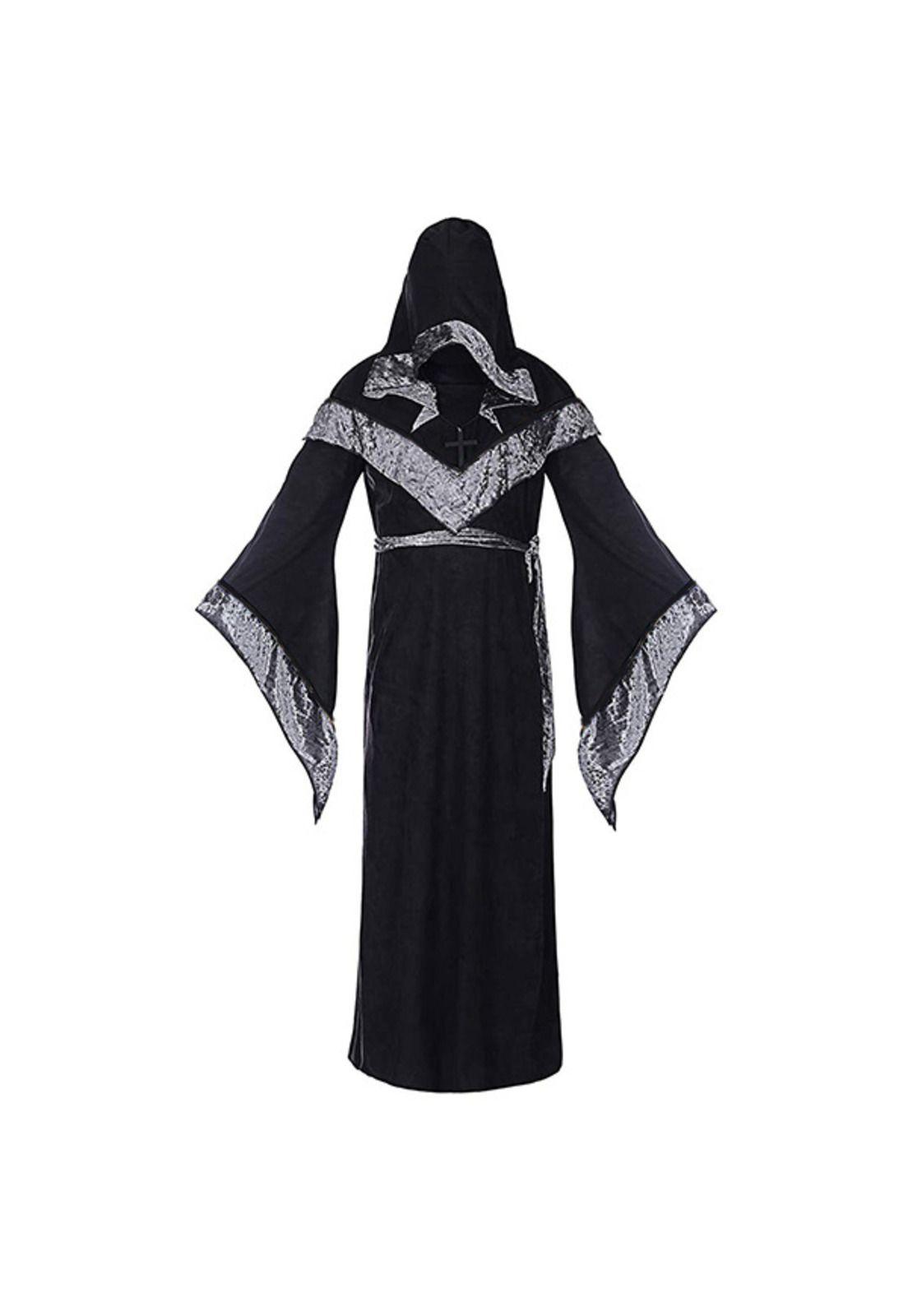 Disfraz Cosplay Mago Medieval Monje-2