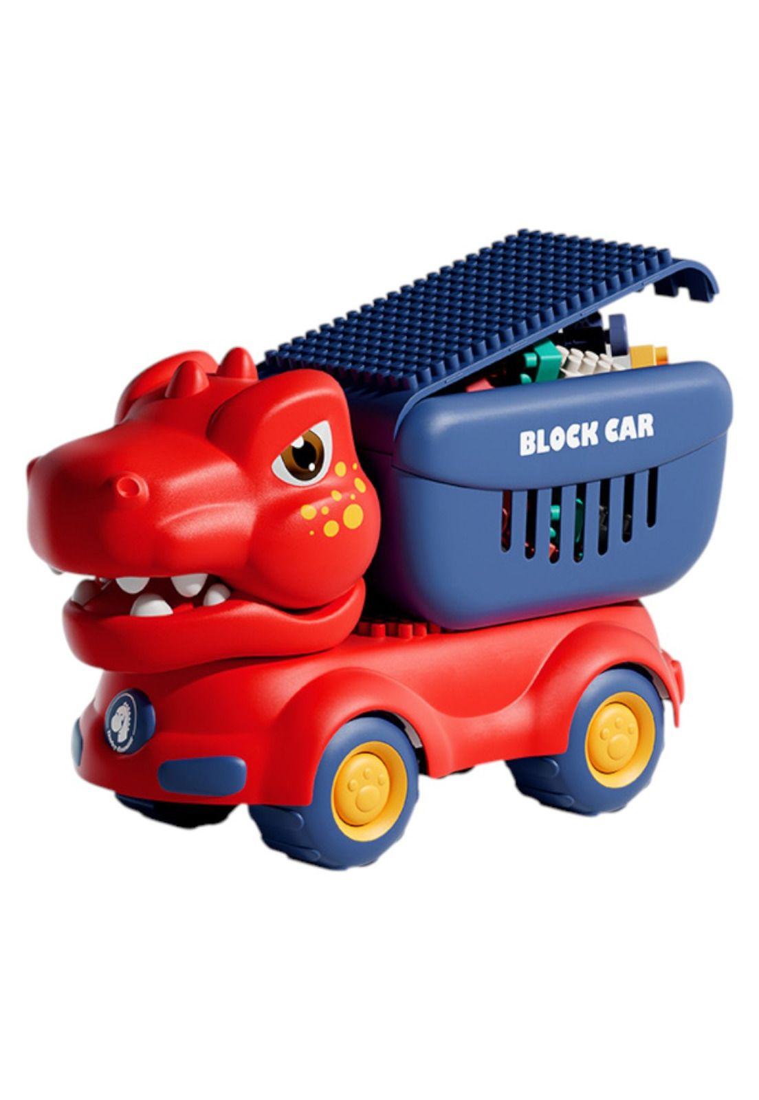 Camión Juguete Dinosaurio Con Bloques Didácticos Para Niños-0