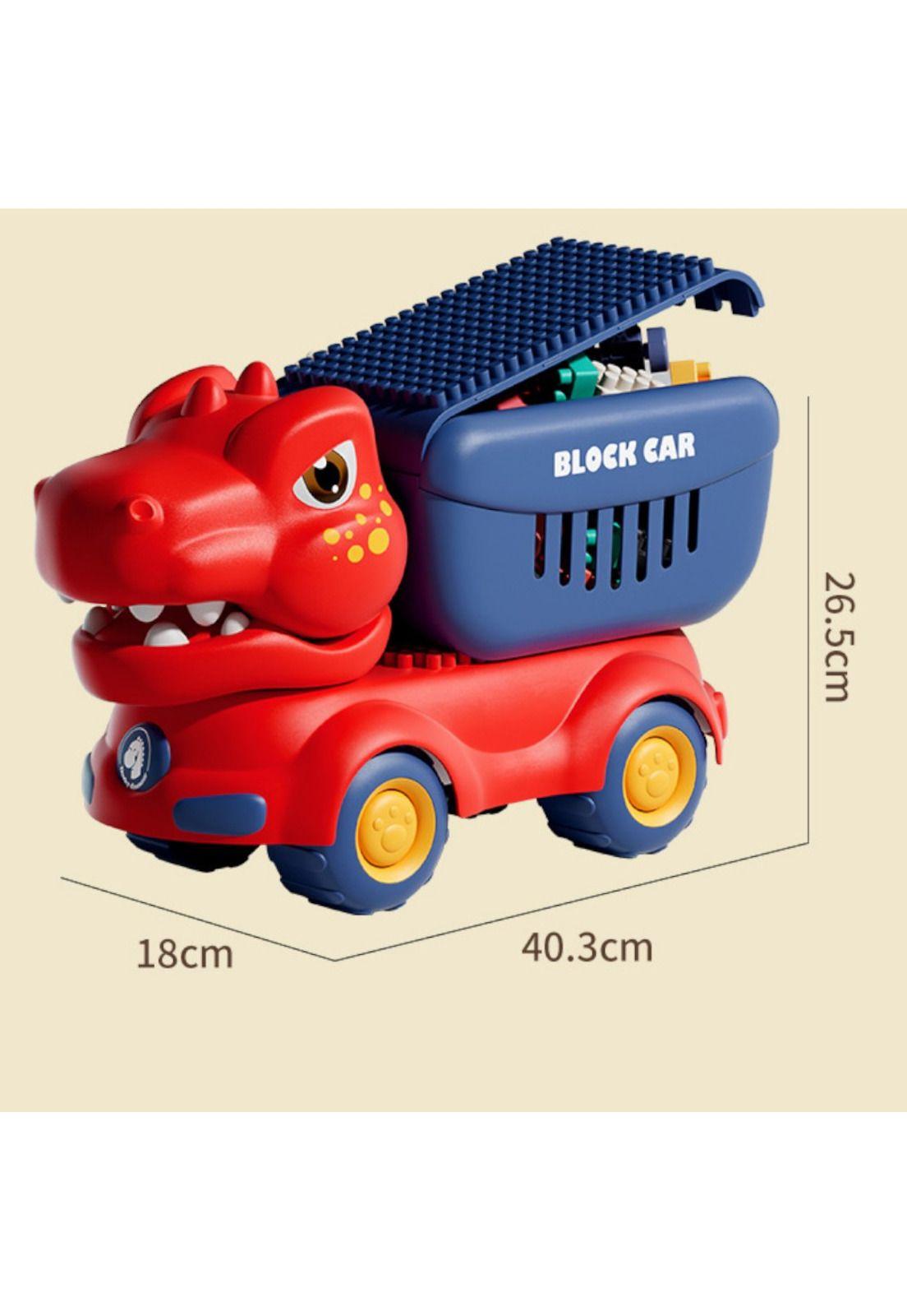 Camión Juguete Dinosaurio Con Bloques Didácticos Para Niños-1