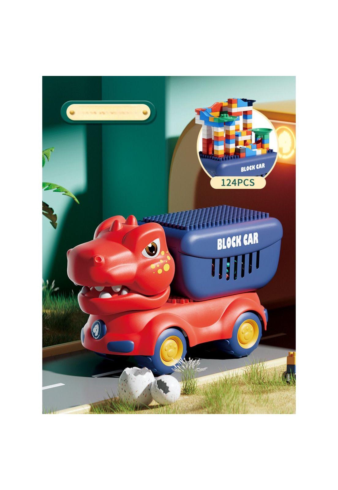 Camión Juguete Dinosaurio Con Bloques Didácticos Para Niños-4