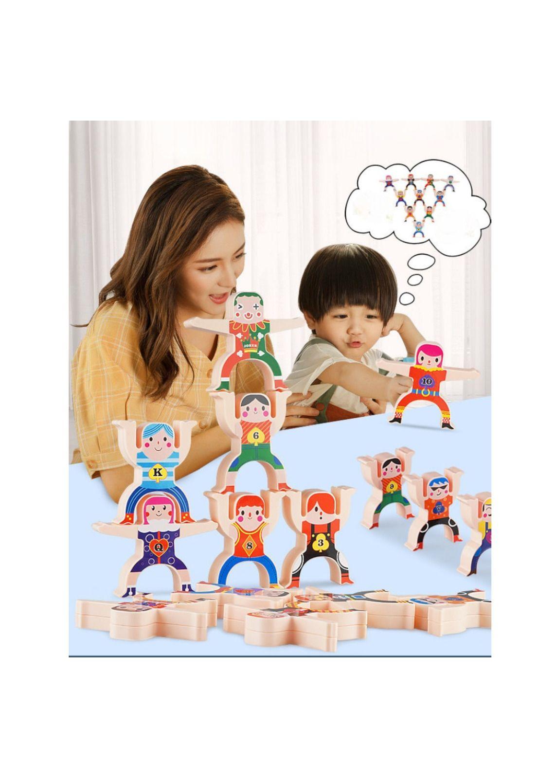 Juego Didáctico Infantil De Madera Figuras  Apilables-2