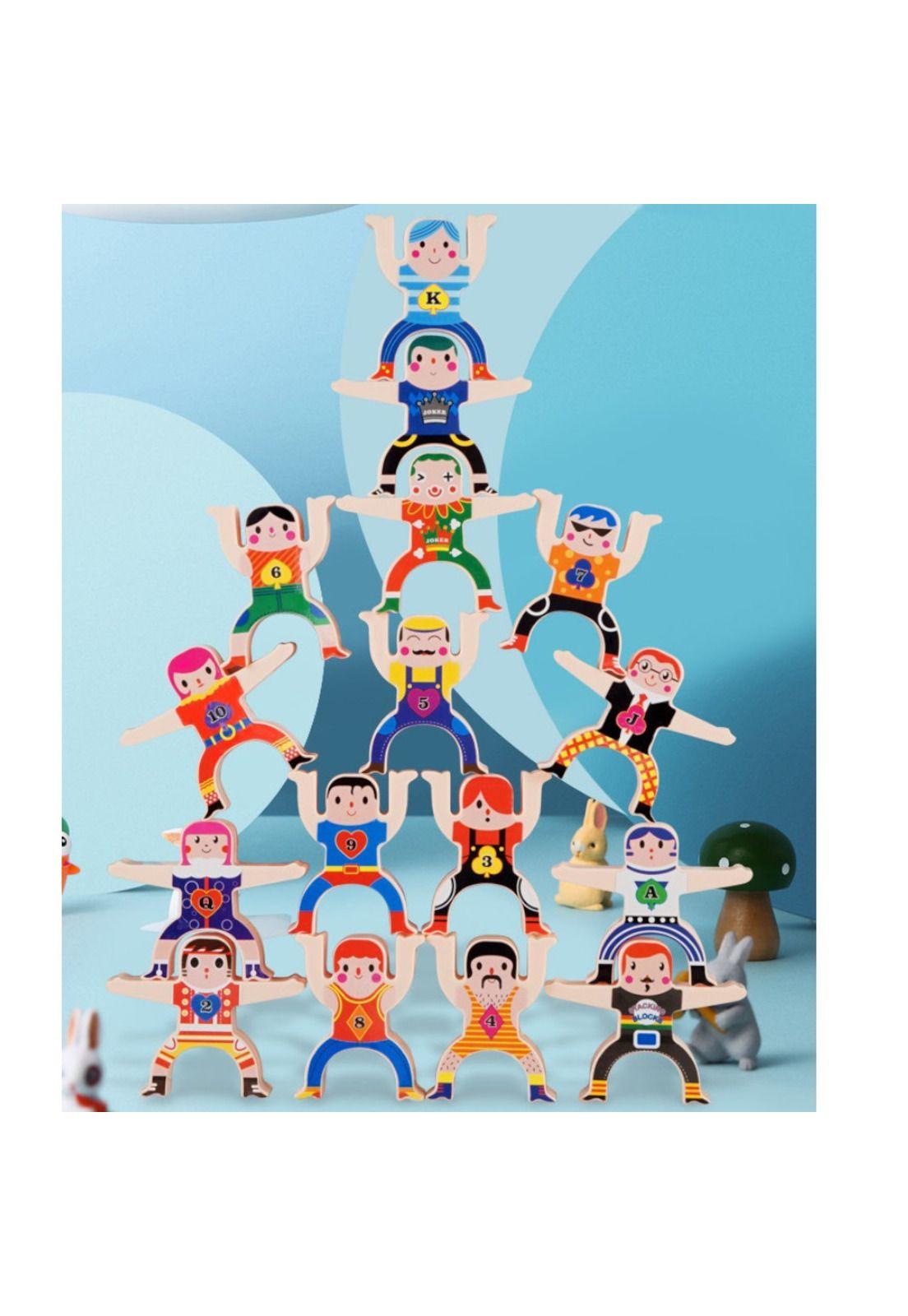 Juego Didáctico Infantil De Madera Figuras  Apilables-4