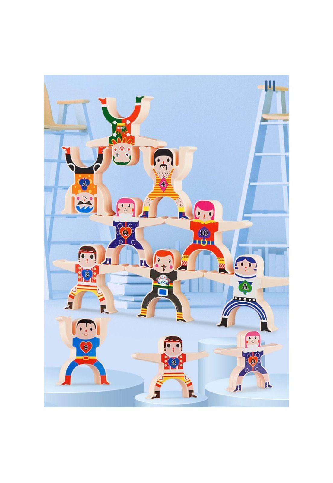 Juego Didáctico Infantil De Madera Figuras  Apilables-7