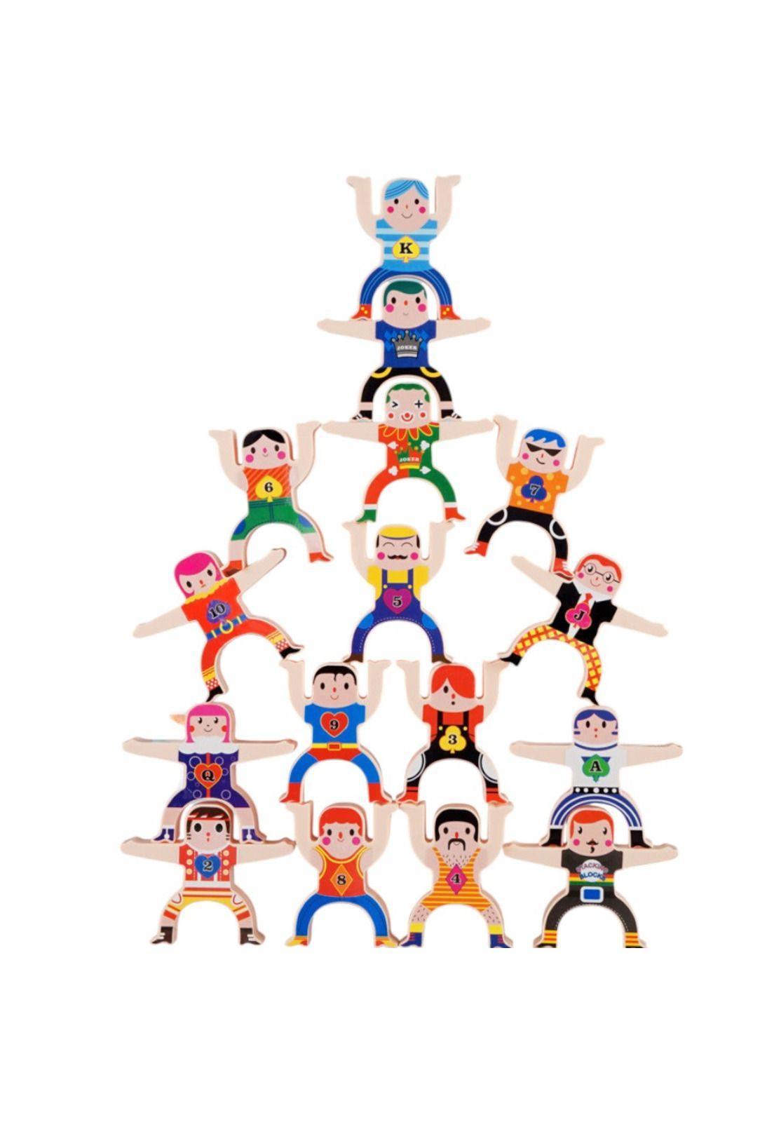 Juego Didáctico Infantil De Madera Figuras  Apilables-8
