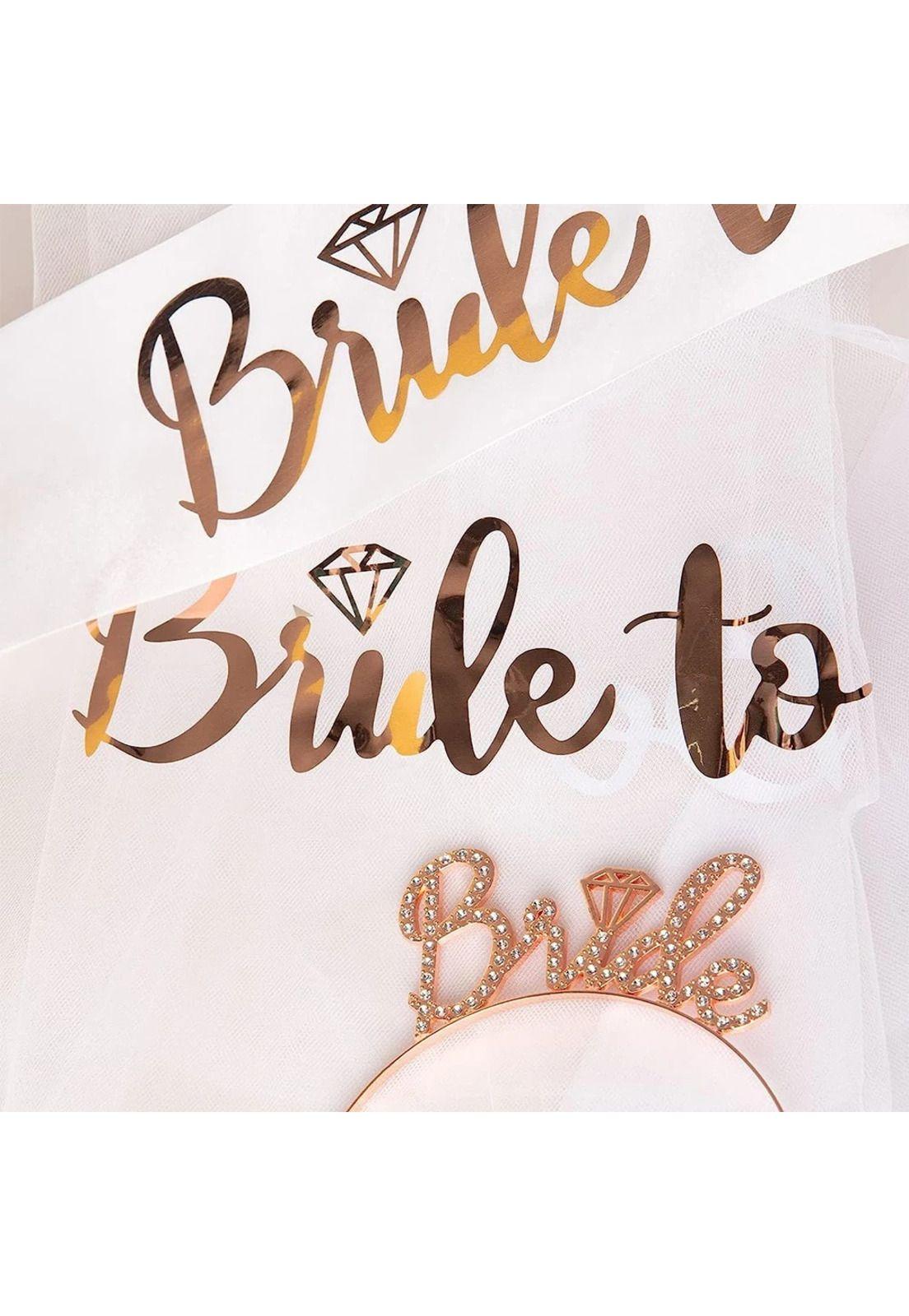 Kit Despedida Novia Bride To Be Velo Vanda-4