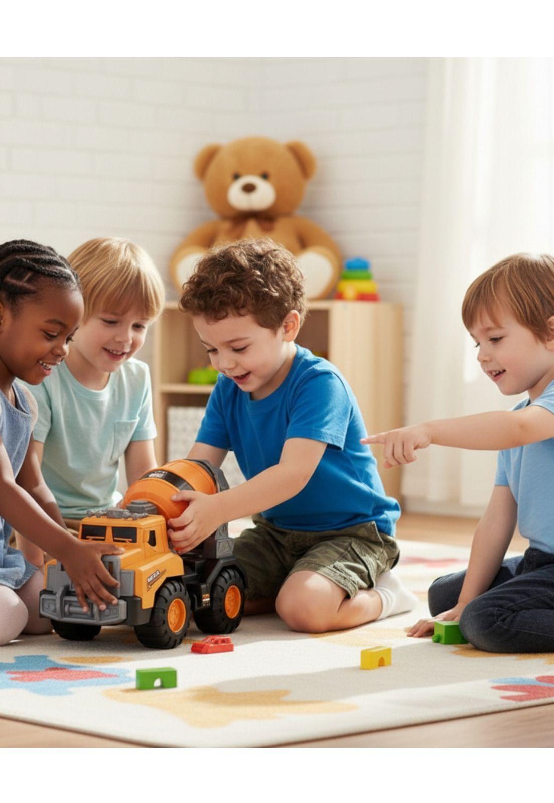 Camión Juguete Revolvedora Betonero Myxer Grande Para Niños-2