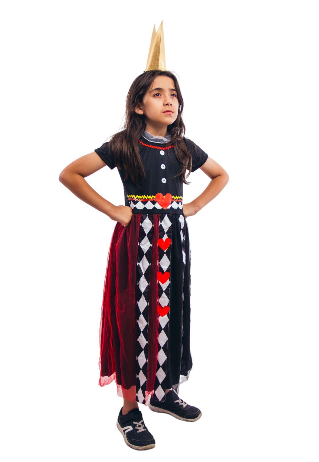 Disfraz Infantil Niña Reina de Los Corazones Alicia-4