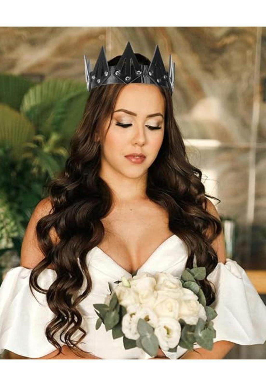 Corona Gótica Medieval Cuero Sintético Halloween-4