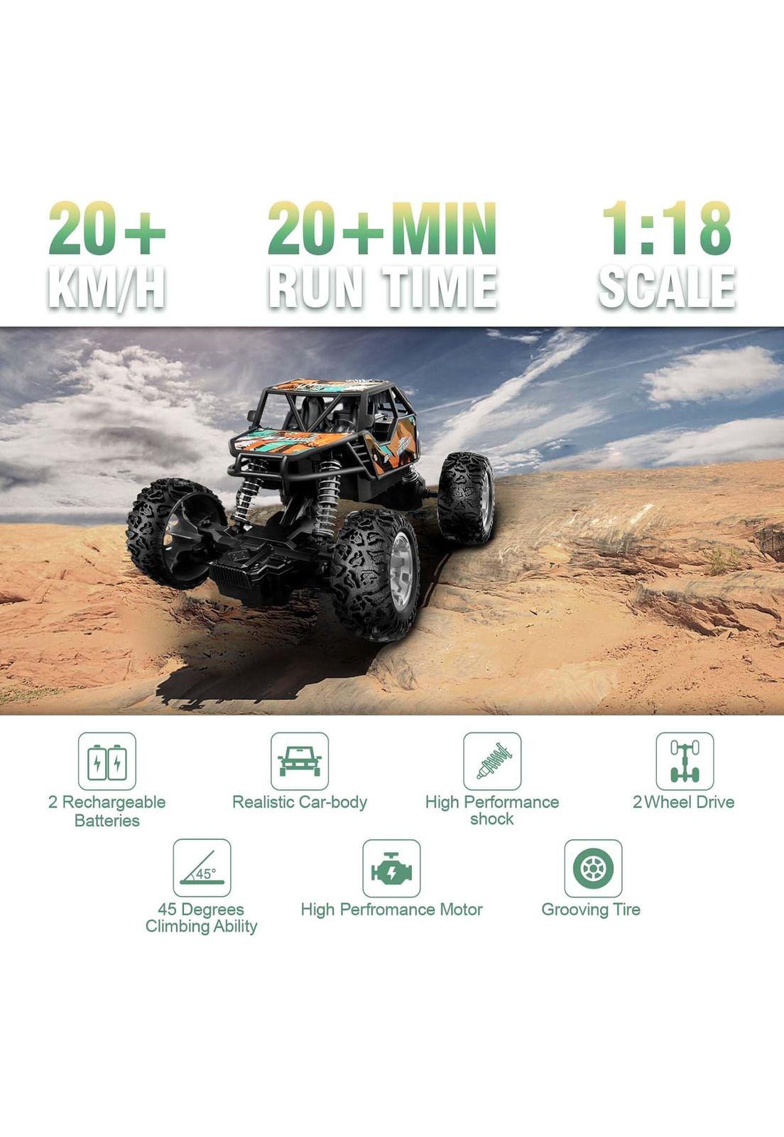 Auto Camioneta 4x4 Rally Control Remoto Todo Terreno Juguete-3