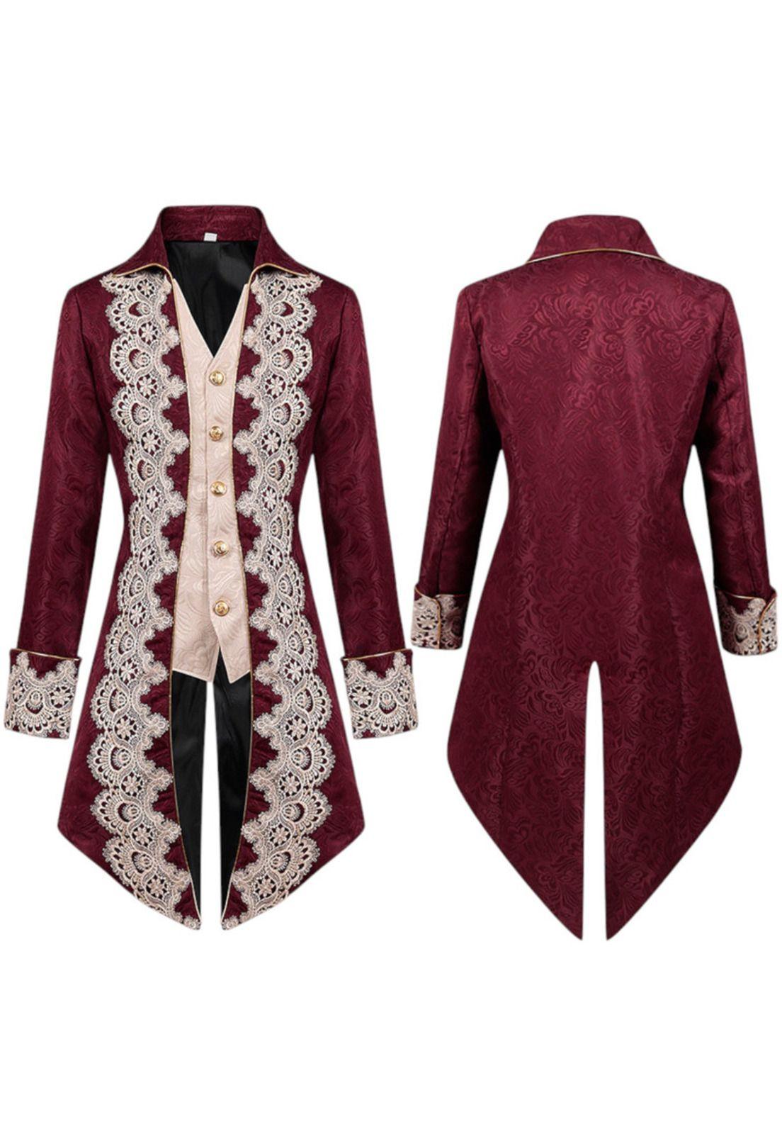 Cosplay Disfraz Traje Victoriano Medieval Chaqueta-0