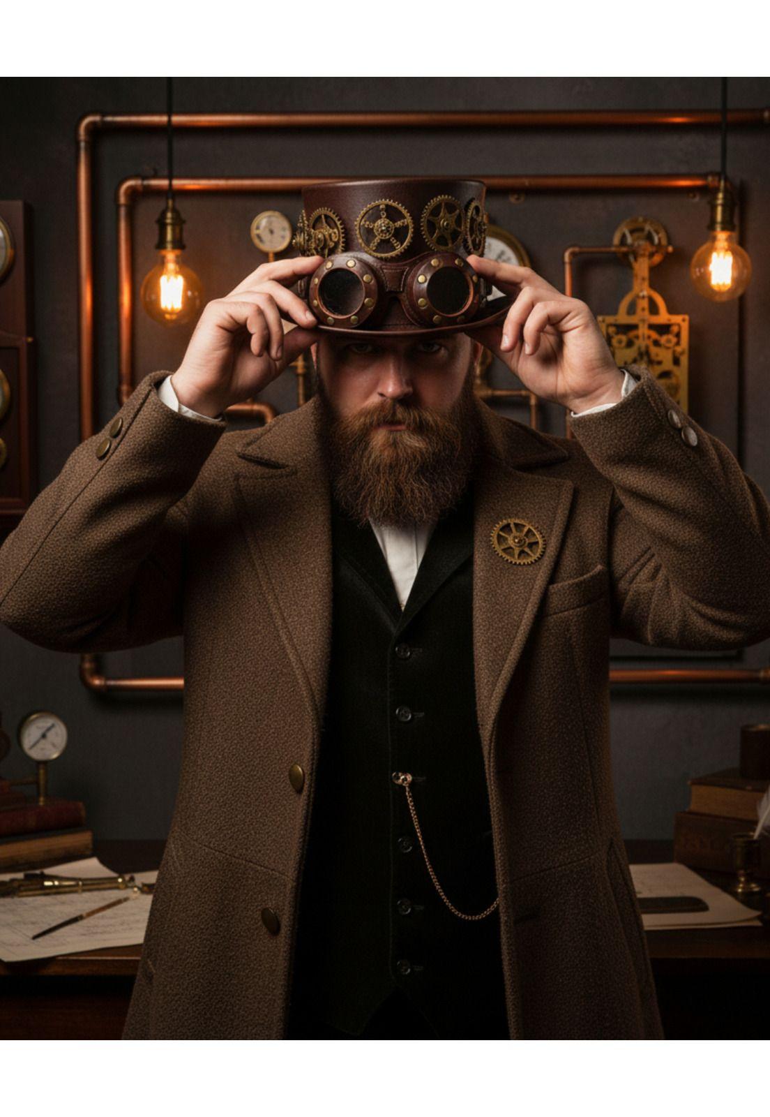 Gafas Lentes Steampunk Retro Vintage Cosplay Fantasía-4