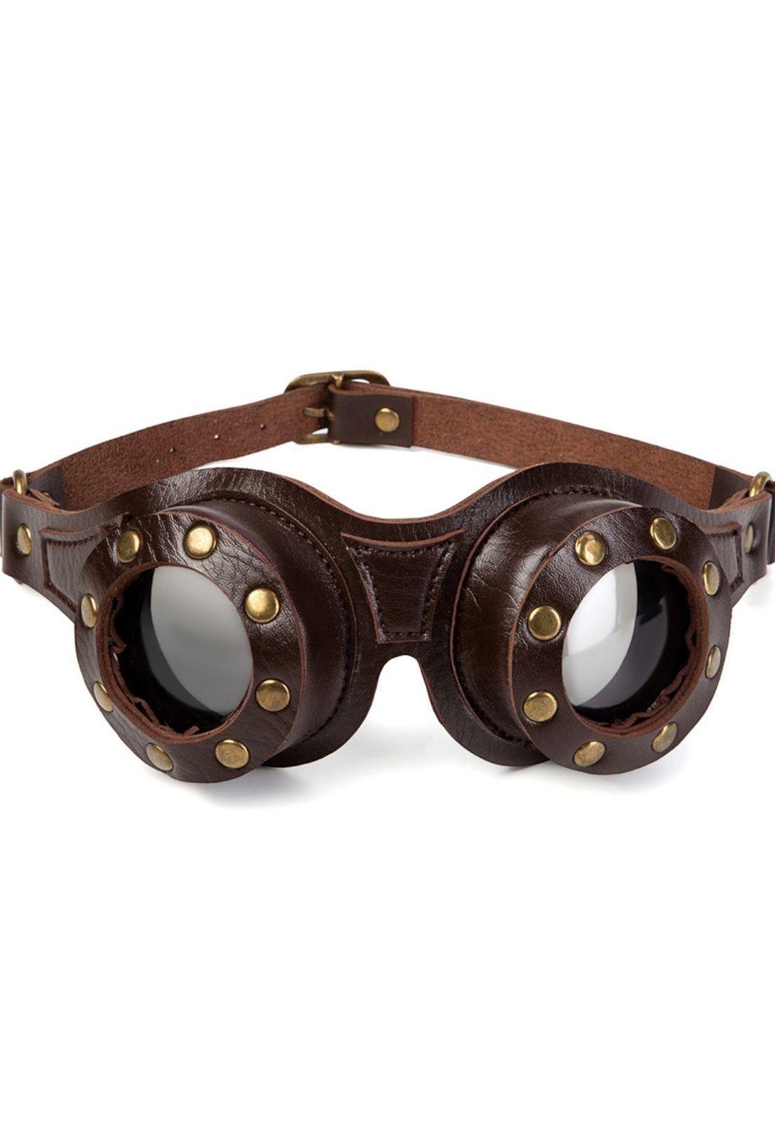Gafas Lentes Steampunk Retro Vintage Cosplay Fantasía-9