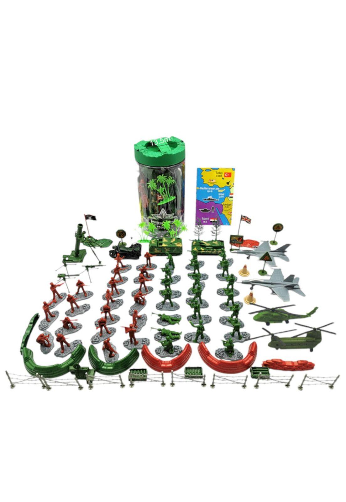 Set Soldaditos De Juguete Ejército Militar 127 Piezas Niños-2