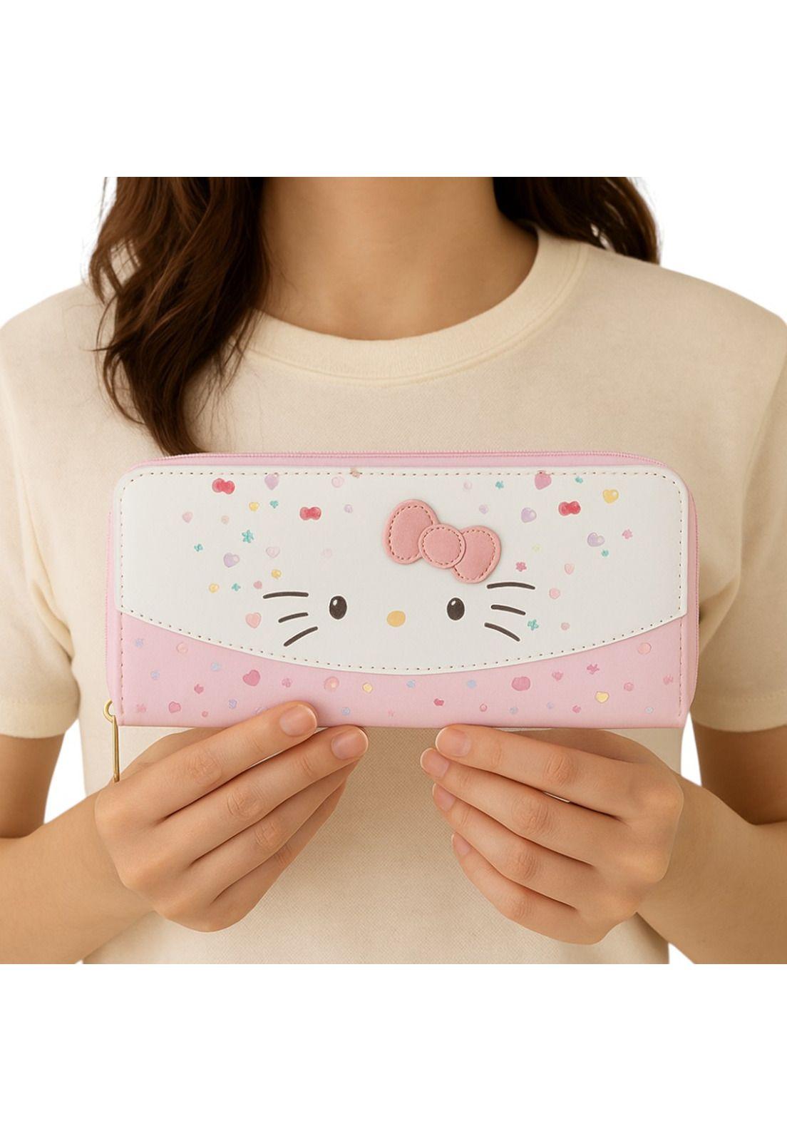 Billetera Monedero Tarjetero Hello Kitty Kawwaii Regalo.-5