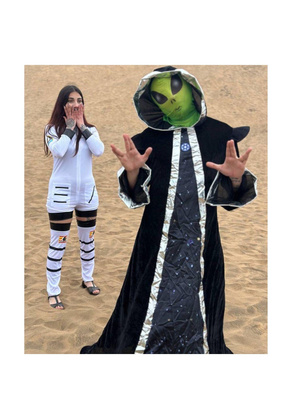 Disfraz De Extraterrestres Cosplay Stardy Verde Adulto-6