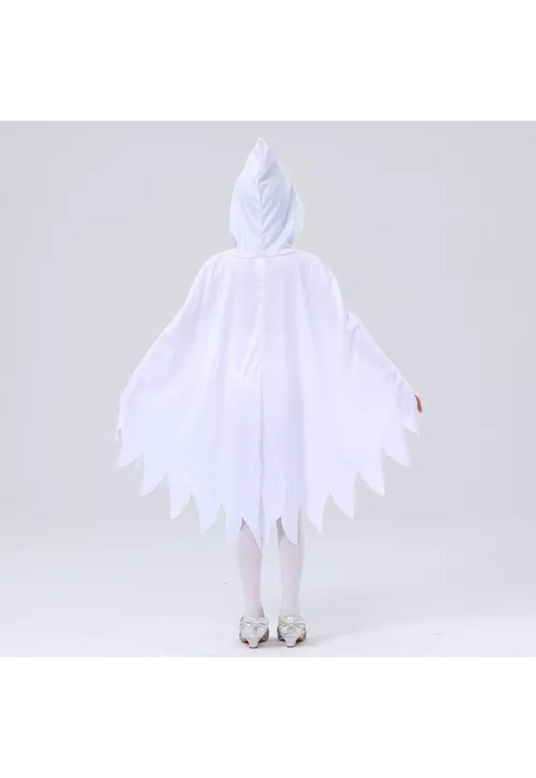 Disfraz Infantil Con Capa De Fantasma Blanco Halloween-3