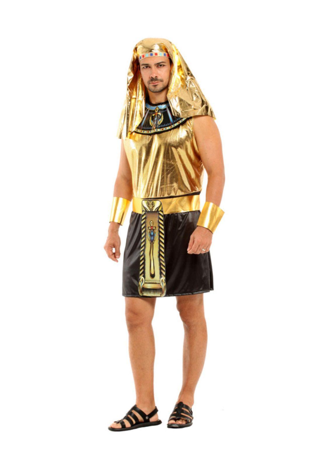 Disfraz Adulto Faraón Egipcio Realeza de Halloween Premium-4