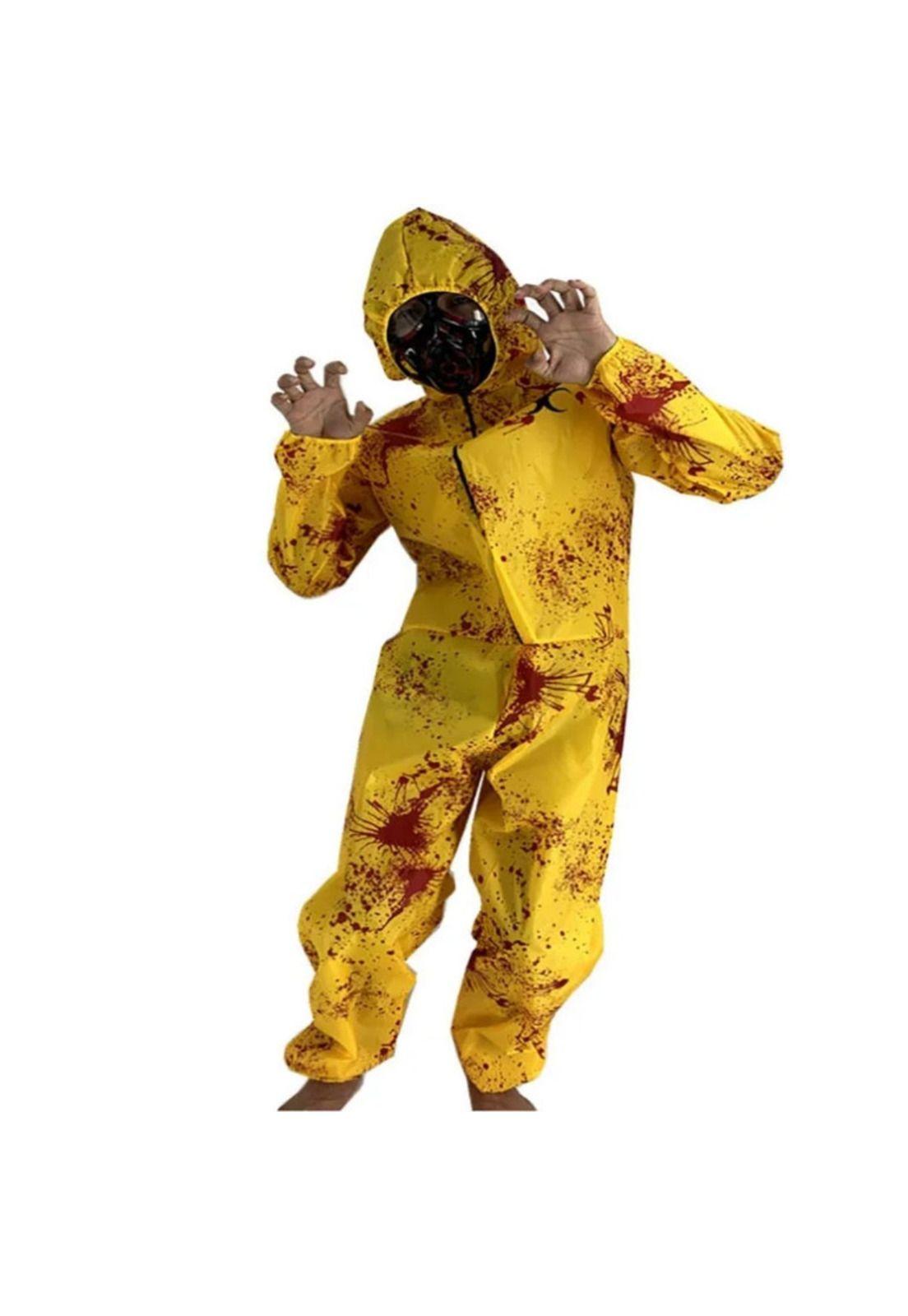 Disfraz Traje Radioactivo Infantil Resident Evil Amarillo-2