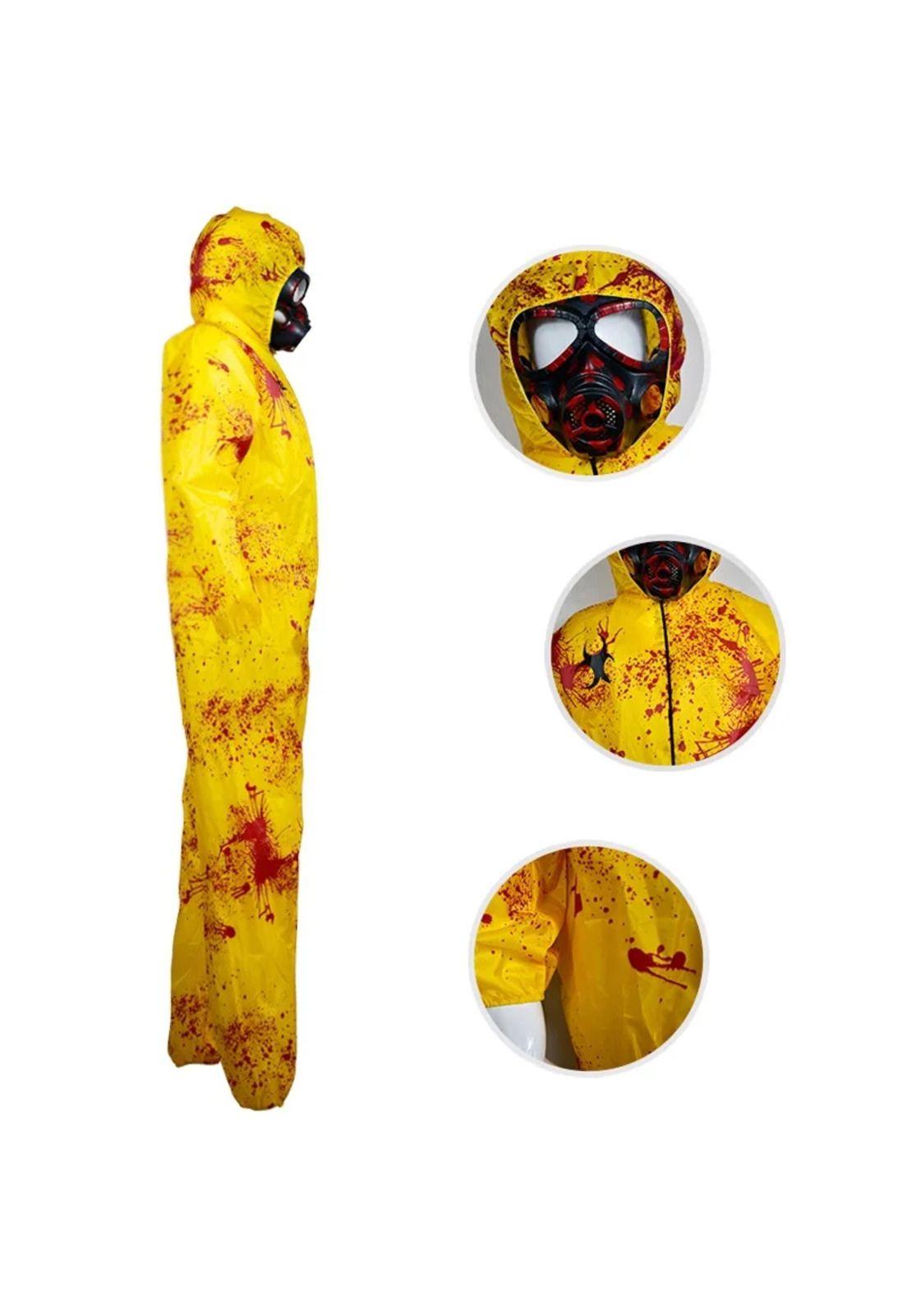 Disfraz Traje Radioactivo Infantil Resident Evil Amarillo-4