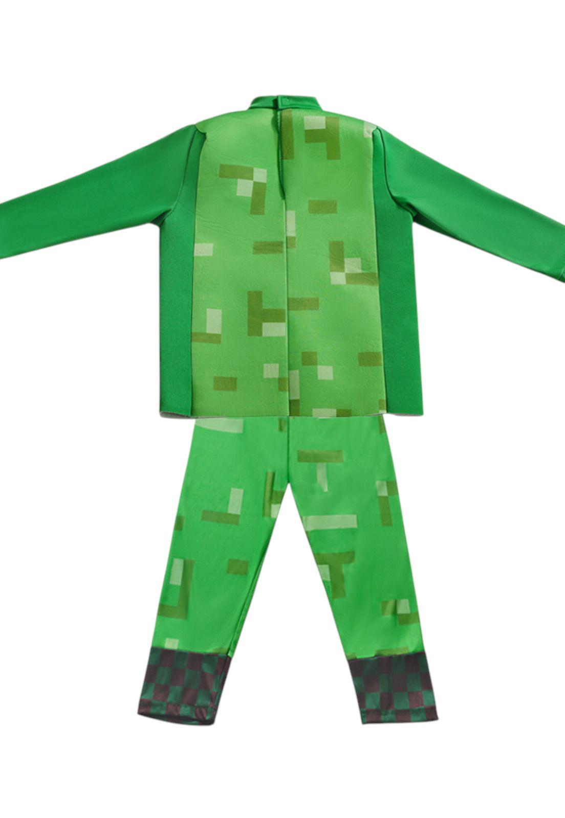 Disfraz Minecraft Creeper Y Armadura Diamante-1