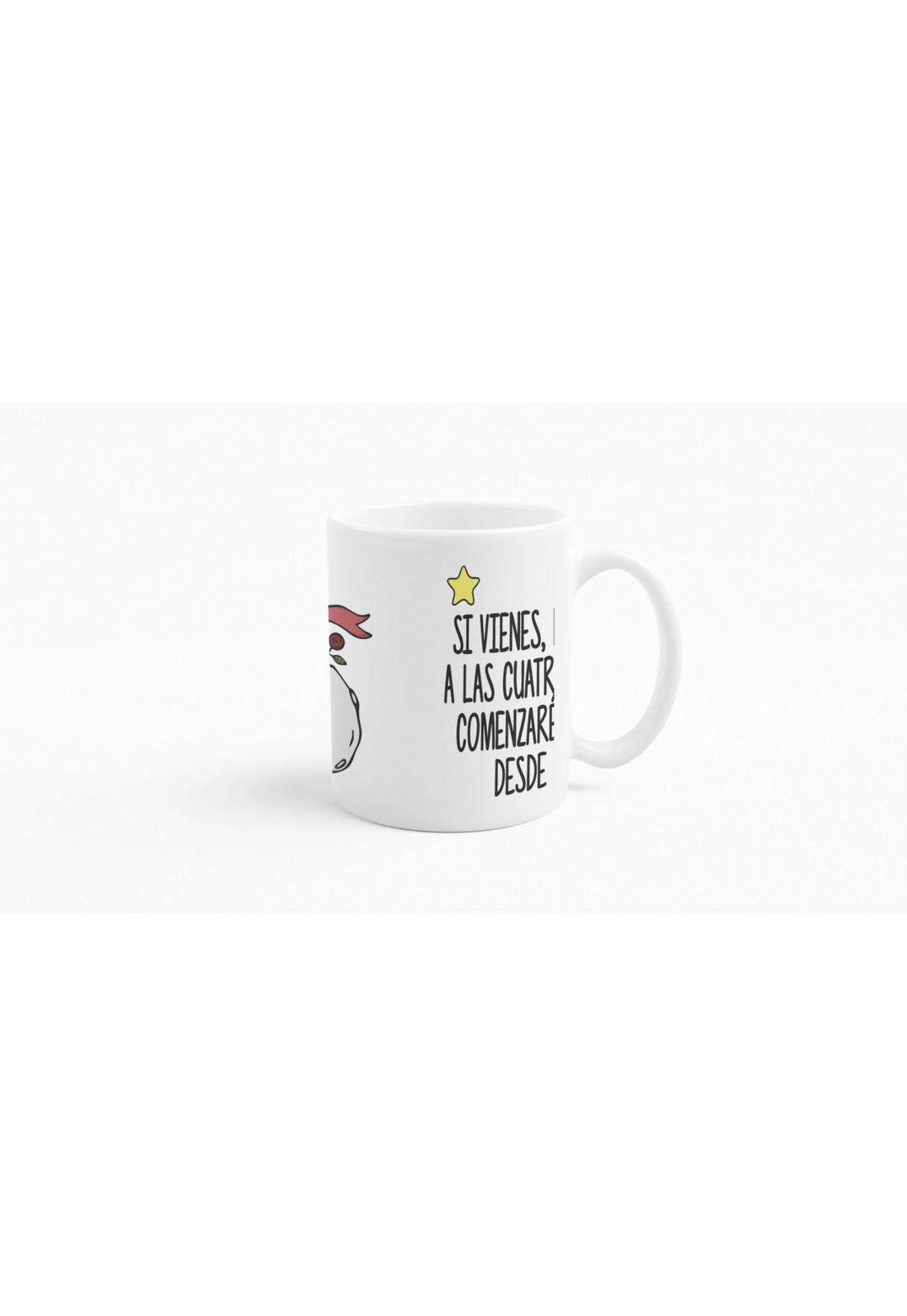 Tazones tazas blancas El Principito Libro Estaré feliz-2