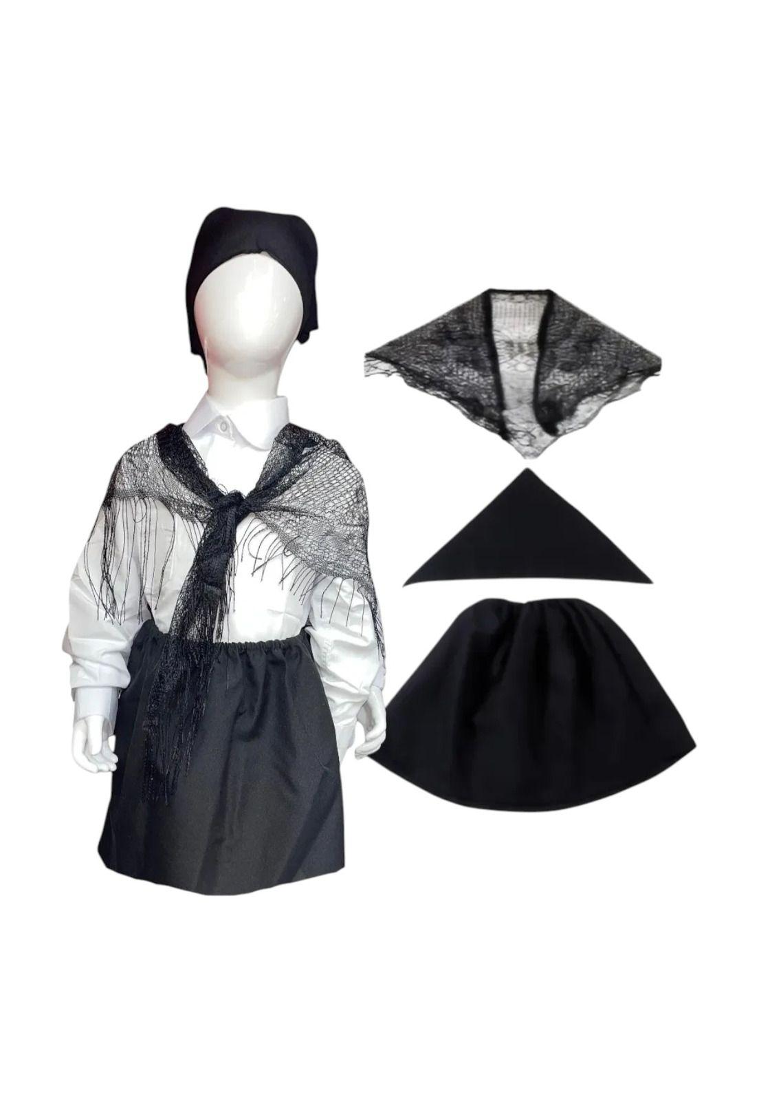Traje Típico Chilote Infantil Para Niñas Chile-0
