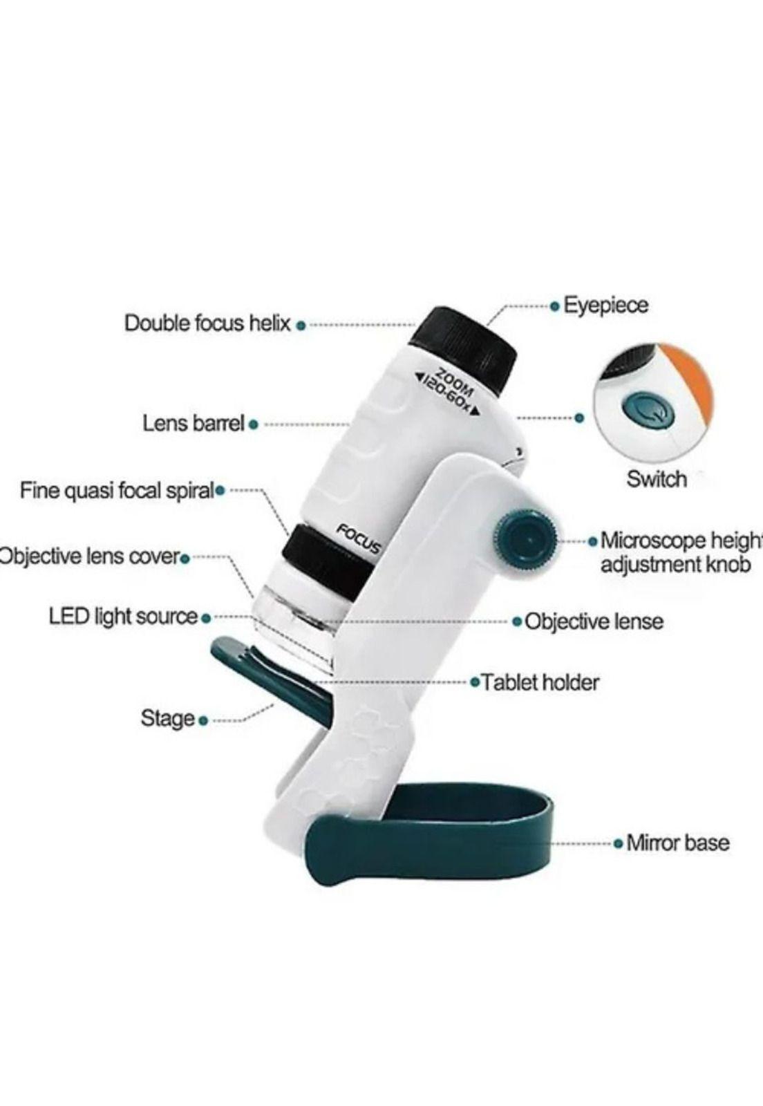 Juguete Microscopio Cientifico Lente 60-120X-2