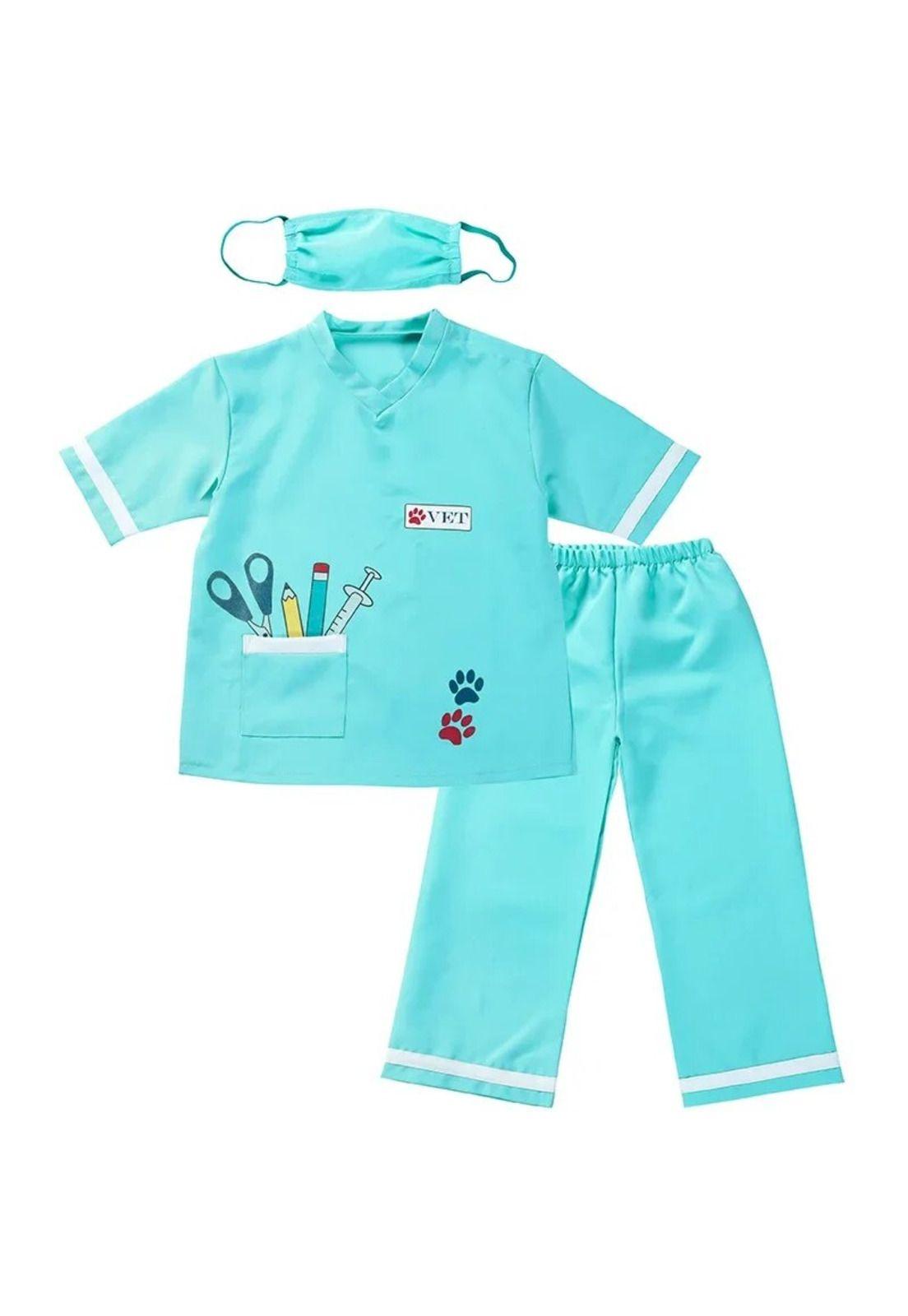 Disfraz Veterinario Cosplay Juego Rol Traje Doctor Niños-3