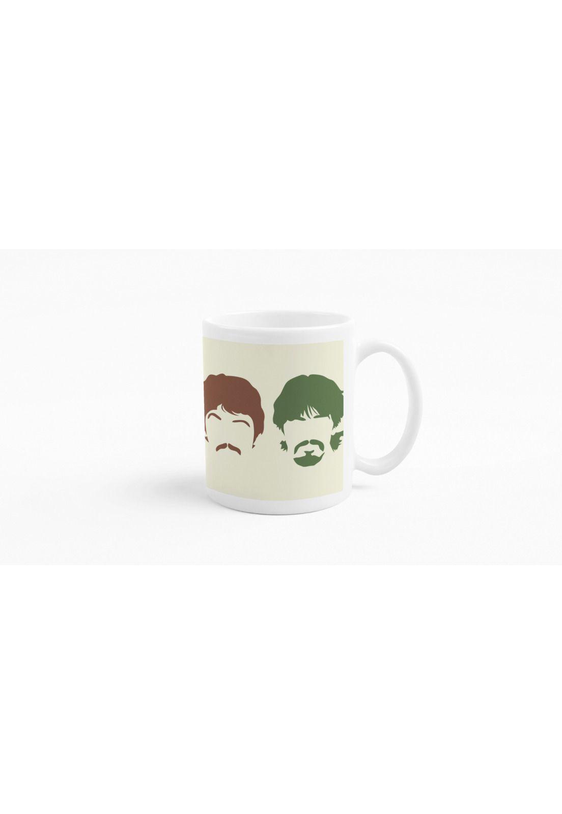 Tazones tazas blancas The Beatles Bandas de Rock-3