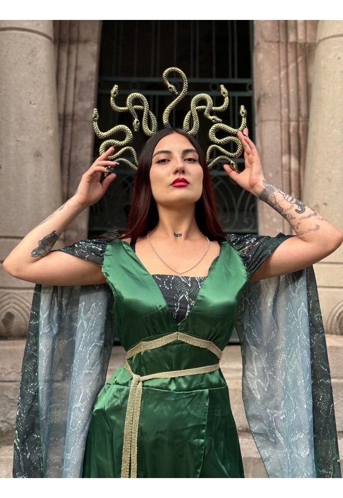 Disfraz Cosplay Medusa  Mitologia Griega Gorgona-3
