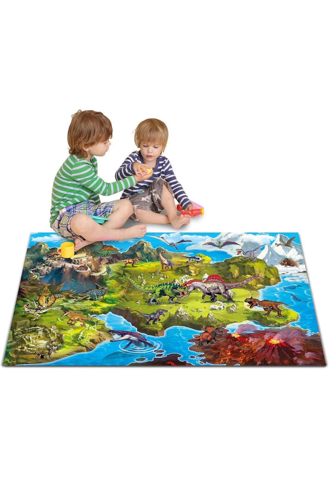 juguete alfombra mat de dinosaurios infantil plegable-4