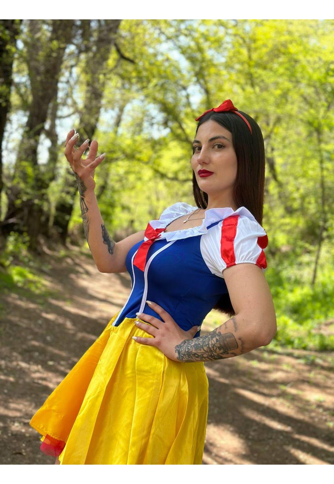 Disfraz de Mujer Princesa Blanca nieves Disney-1