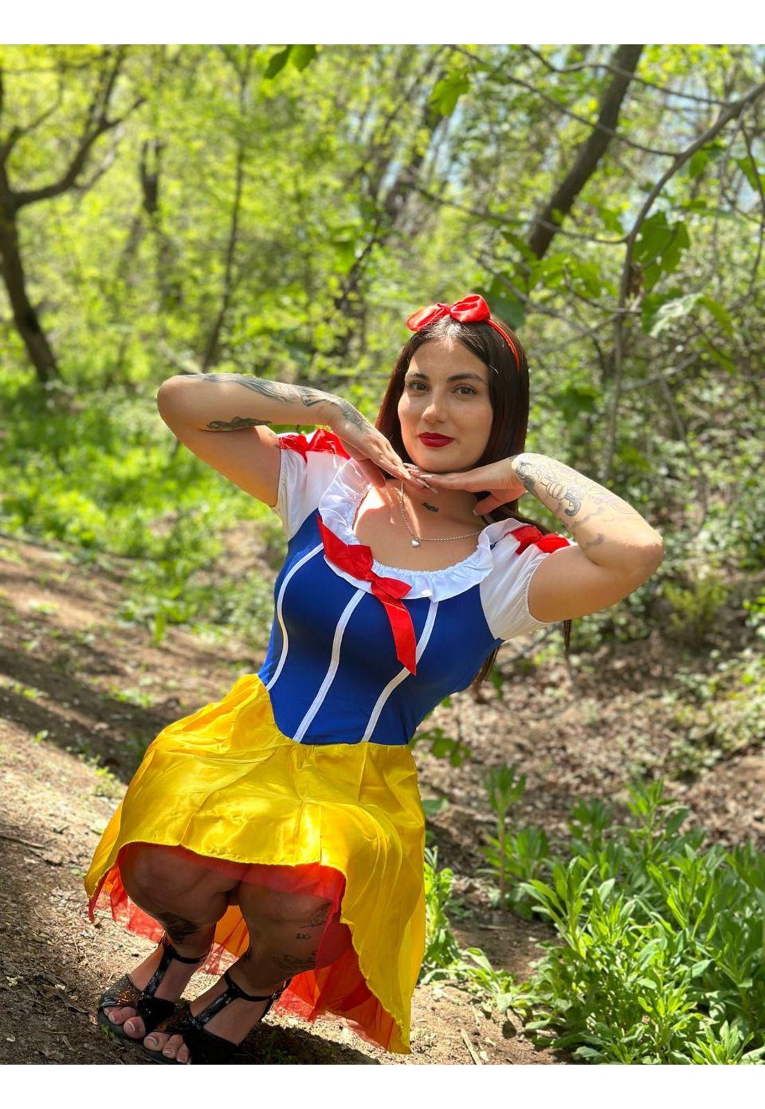 Disfraz de Mujer Princesa Blanca nieves Disney-2