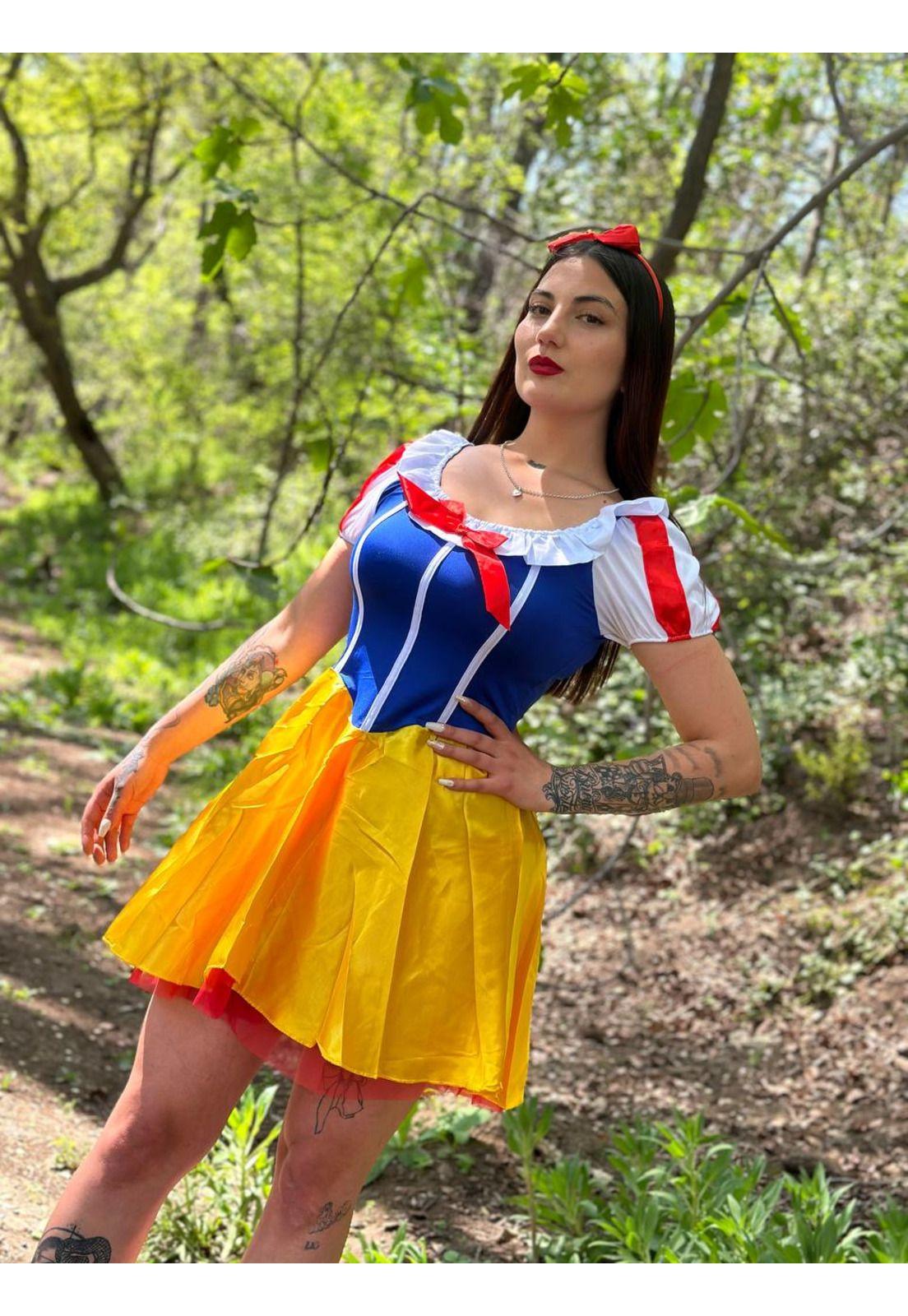 Disfraz de Mujer Princesa Blanca nieves Disney-3