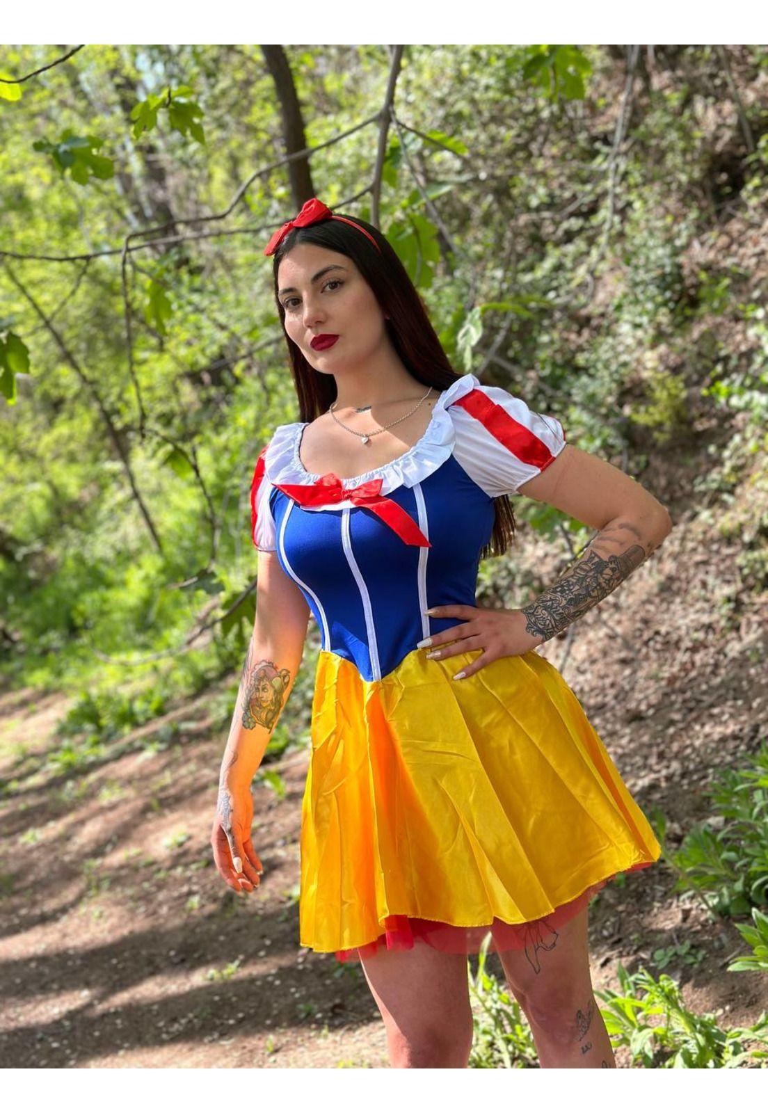 Disfraz de Mujer Princesa Blanca nieves Disney-4