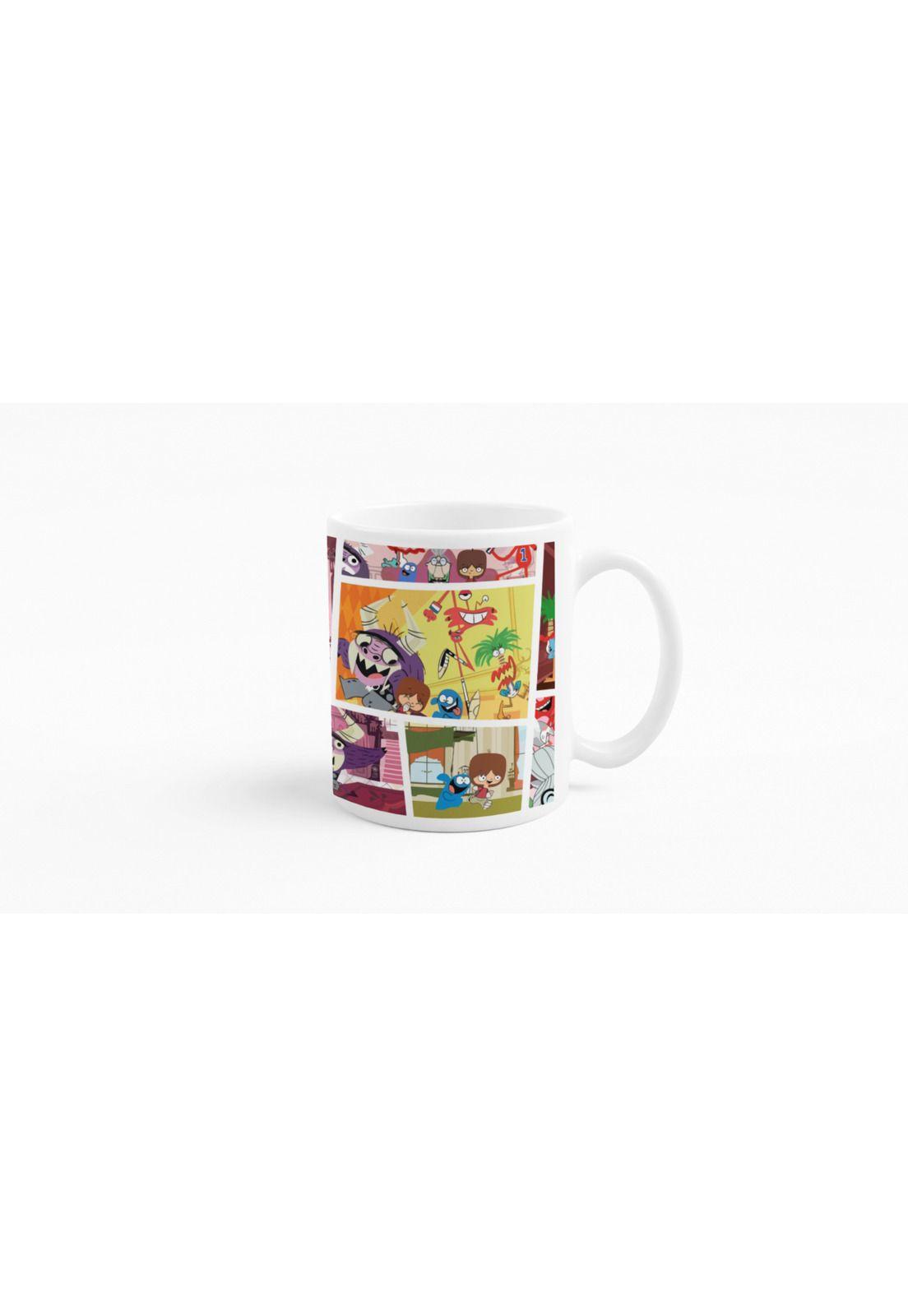 Tazones tazas blancas Cartoon Network Mansion Foster Amigos-2