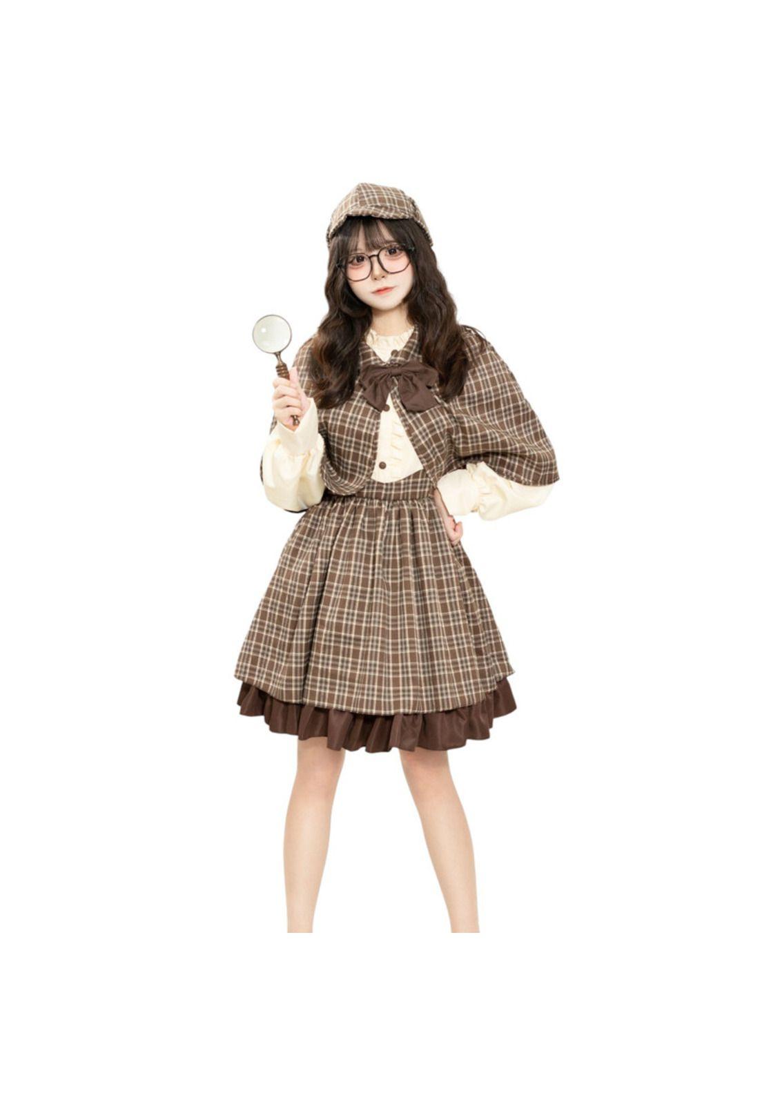 Cosplay Disfraz Sherlock Holmes Mujer-1