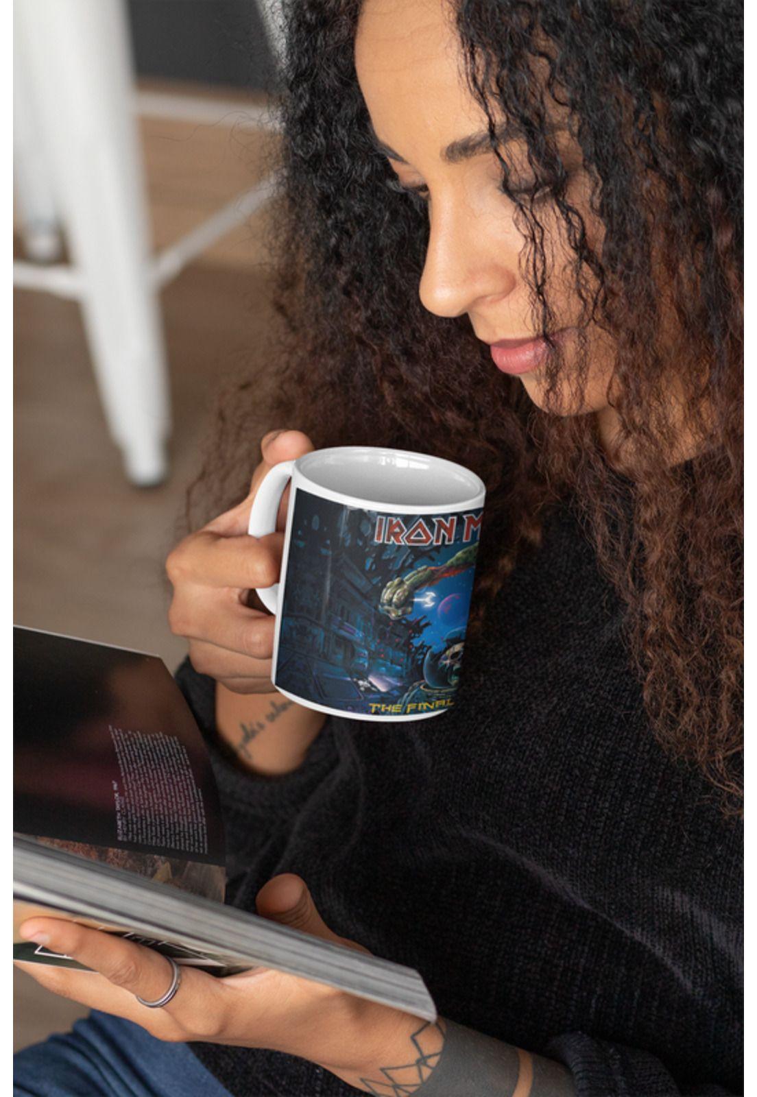 tazones tazas blancas Iron Maiden The Final Frontier Rock-1