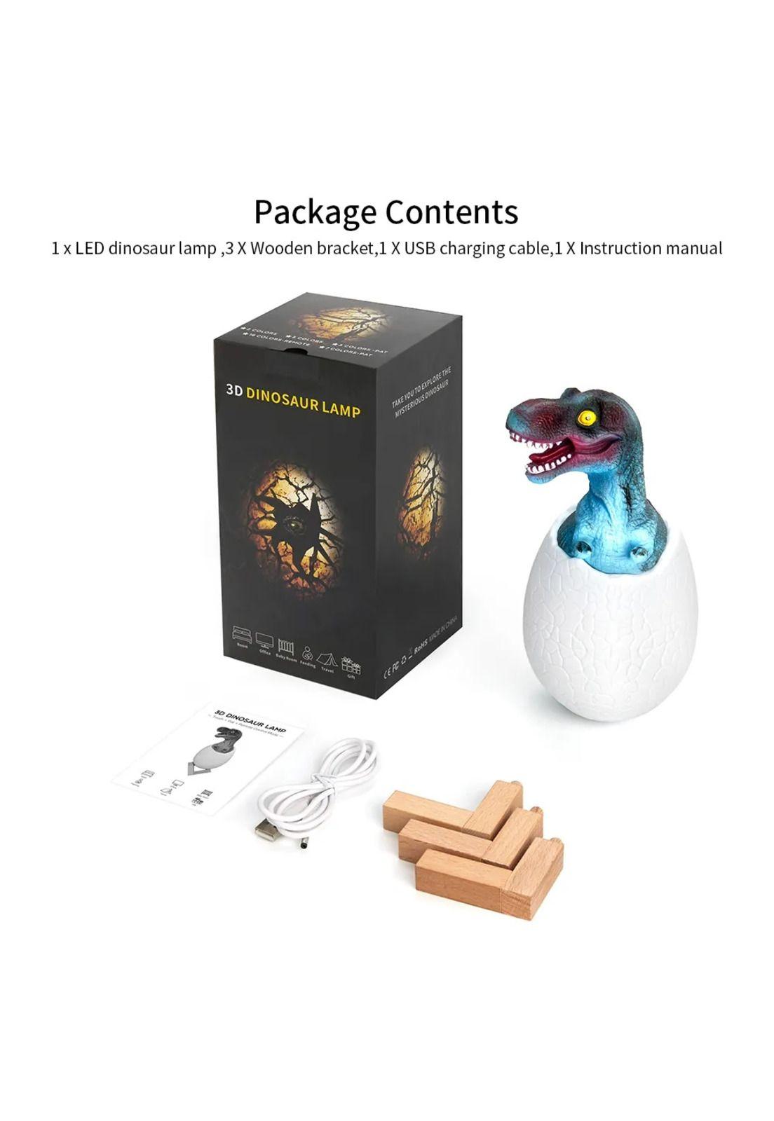 Lampara Dinosaurio Huevos Recargable Multicolor-2