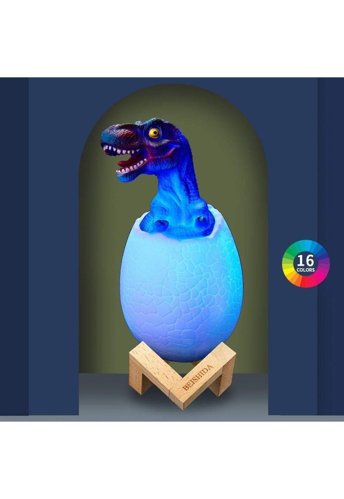 Lampara Dinosaurio Huevos Recargable Multicolor-6