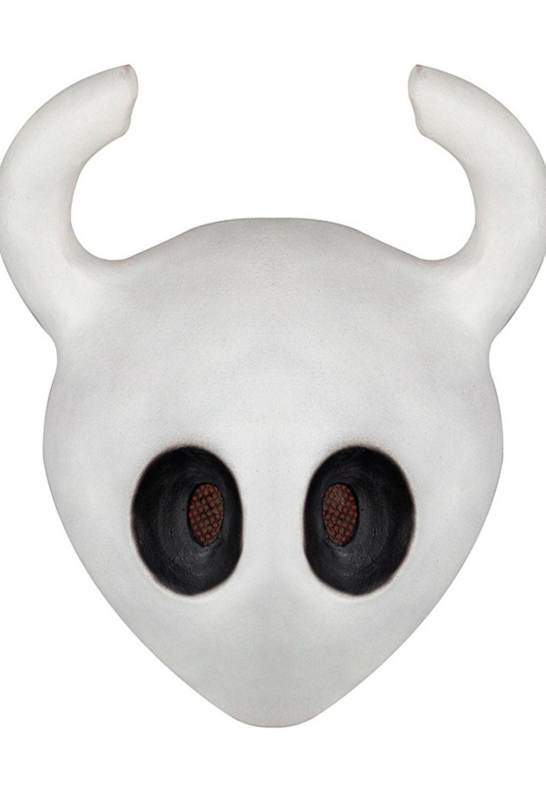 Máscara Hollow Knight cosplay látex blanco adulto-3