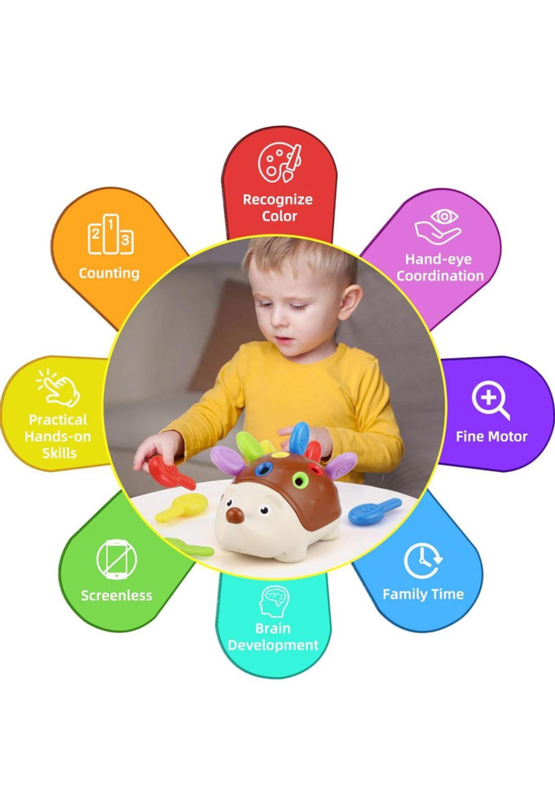 Juguete Montessori Encaje Erizo para Niños-1