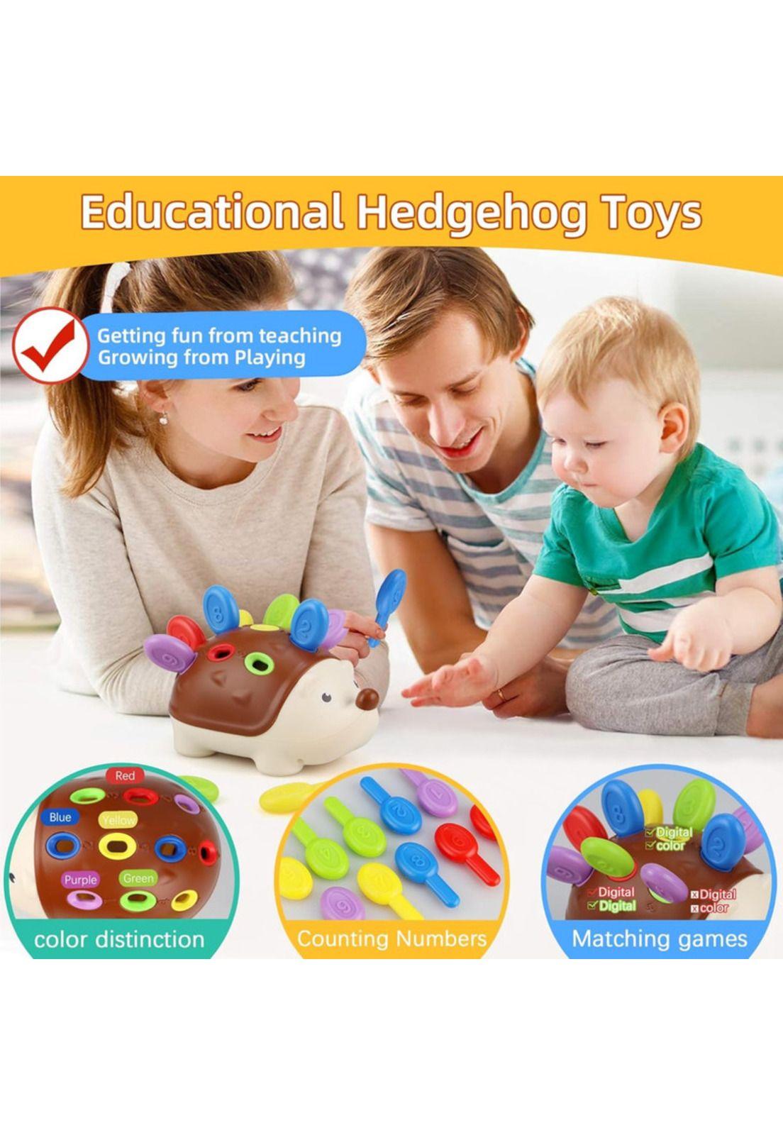 Juguete Montessori Encaje Erizo para Niños-3