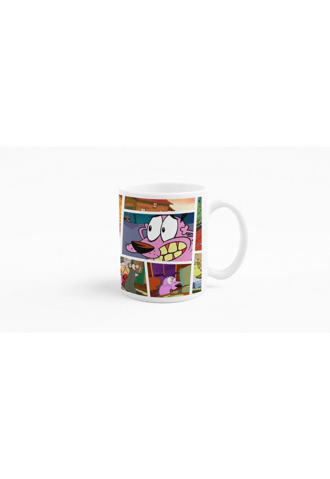 Tazones tazas blancas Cartoon Network Coraje Perro Valiente-2